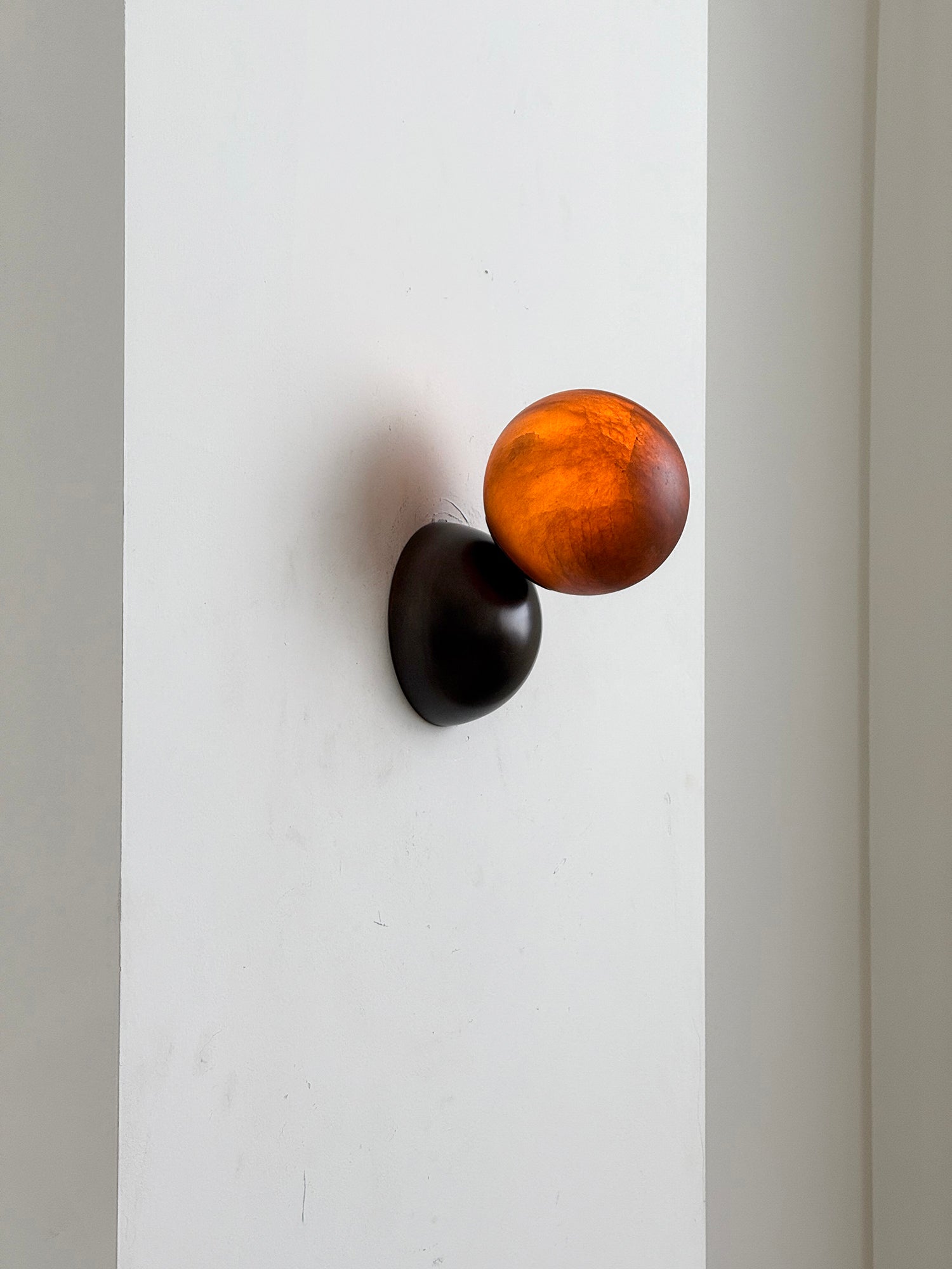 Arca Modern Minimalist Eclipse Mrable Metal Wall Lamp - Letslighting