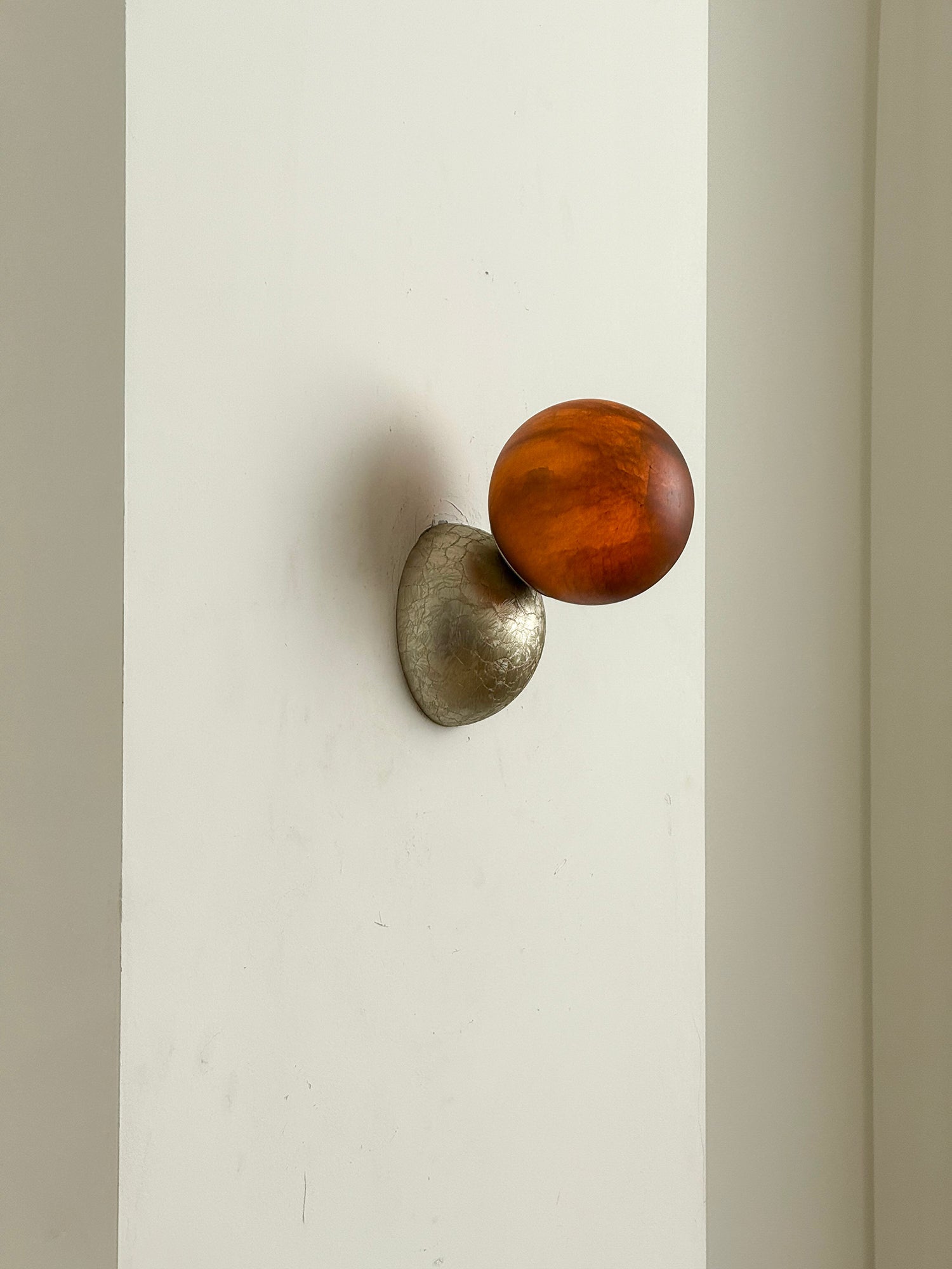 Arca Modern Minimalist Eclipse Mrable Metal Wall Lamp - Letslighting