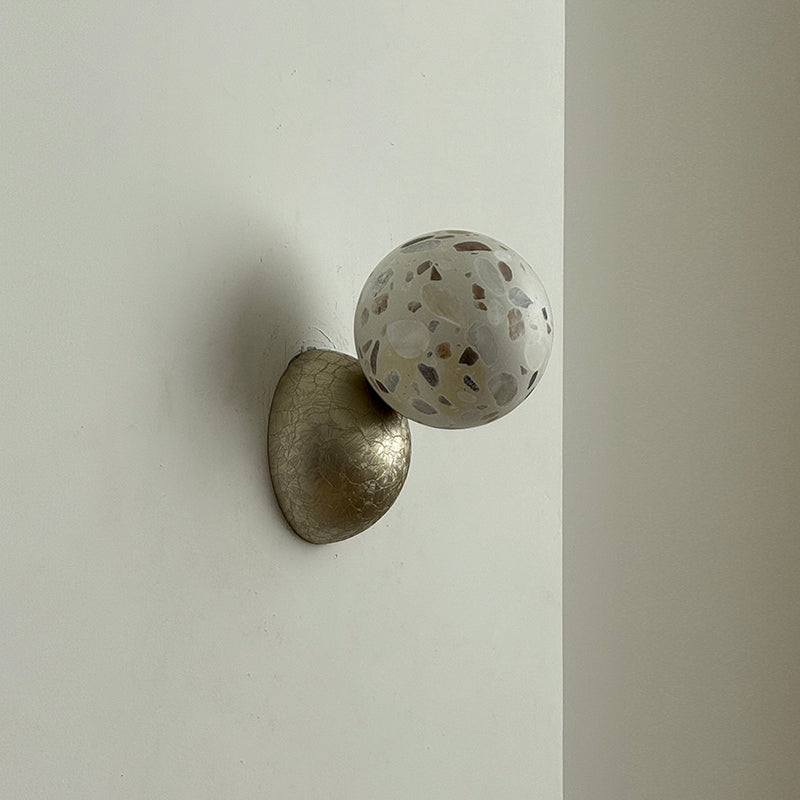 Arca Modern Minimalist Eclipse Mrable Metal Wall Lamp - Letslighting