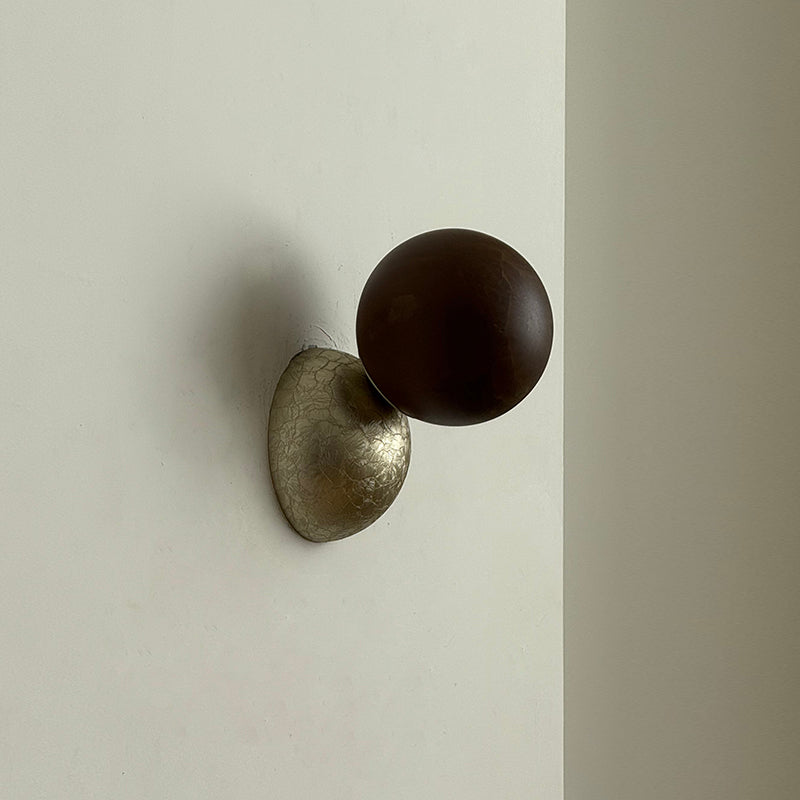 Arca Modern Minimalist Eclipse Mrable Metal Wall Lamp - Letslighting