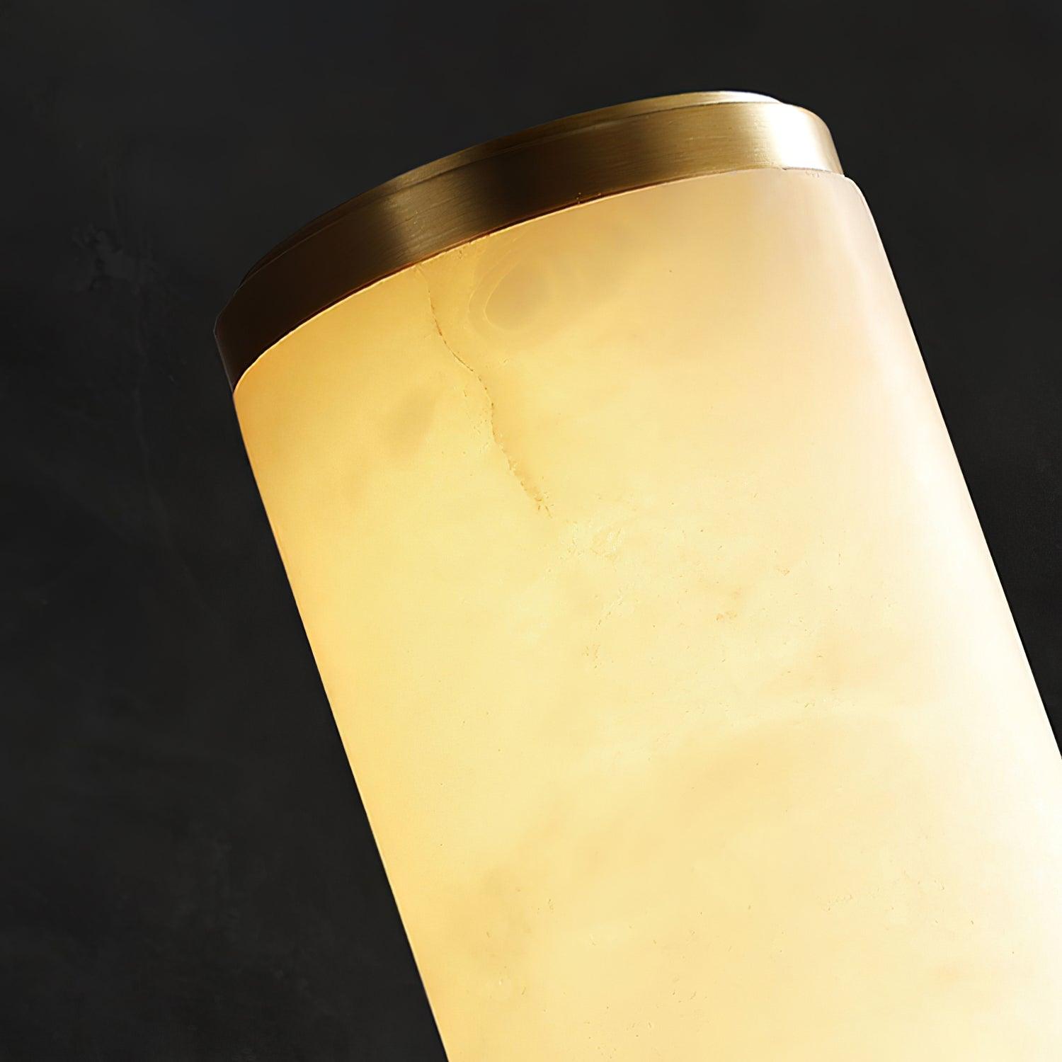 Nyvynor Rectangular Alabaster Wall Light - Neutralighting