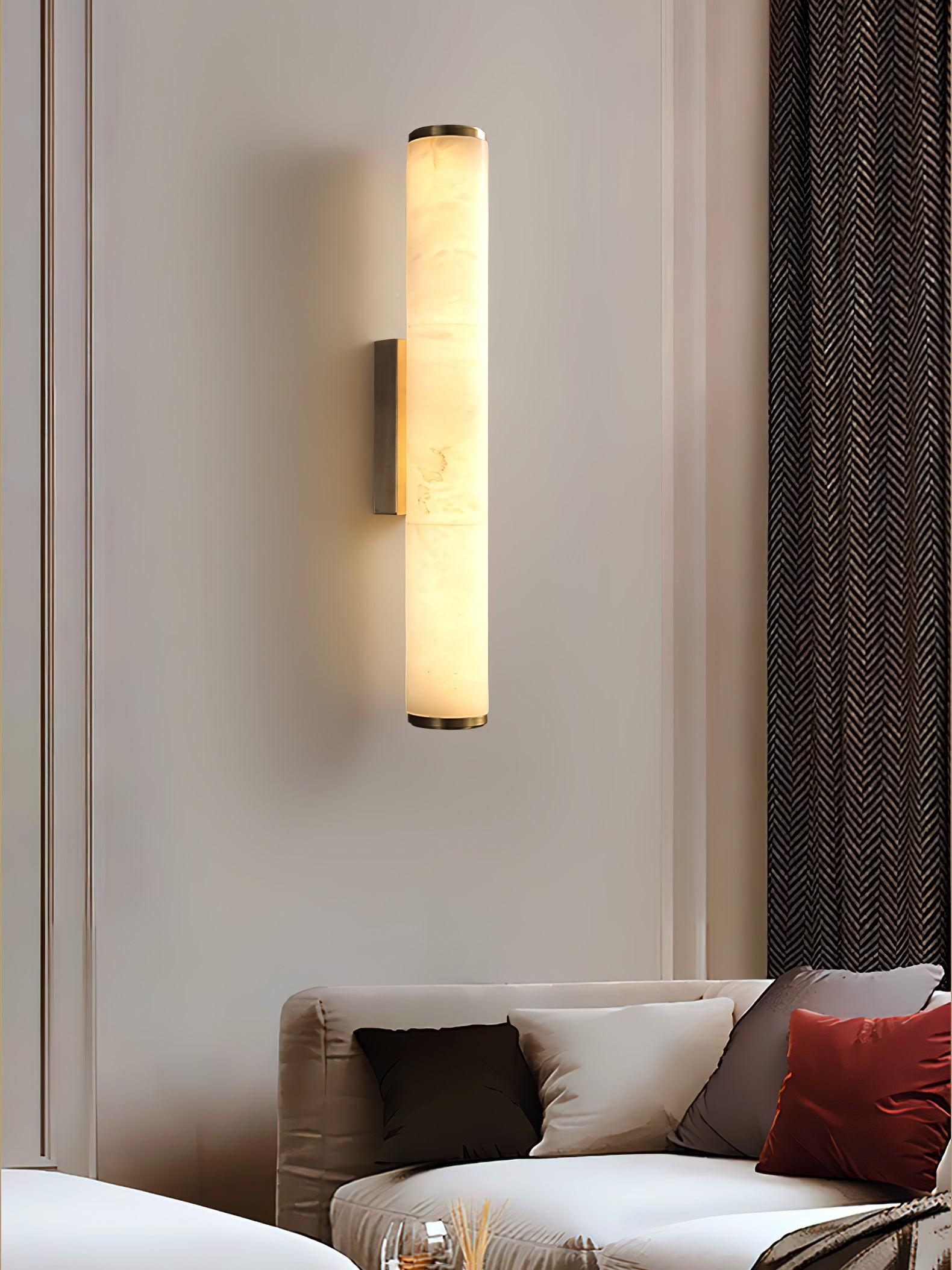 Nyvynor Rectangular Alabaster Wall Light - Neutralighting