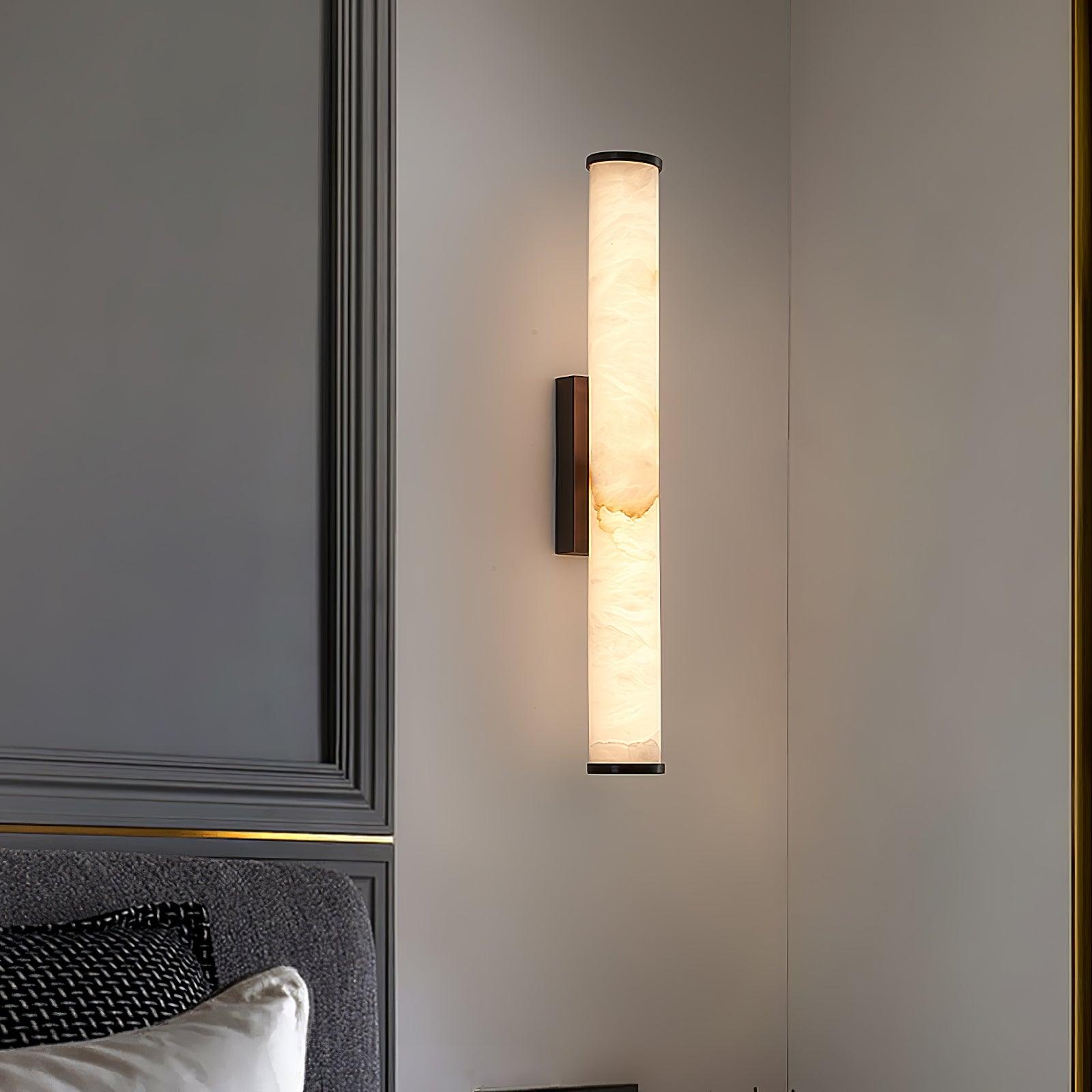 Nyvynor Rectangular Alabaster Wall Light - Neutralighting
