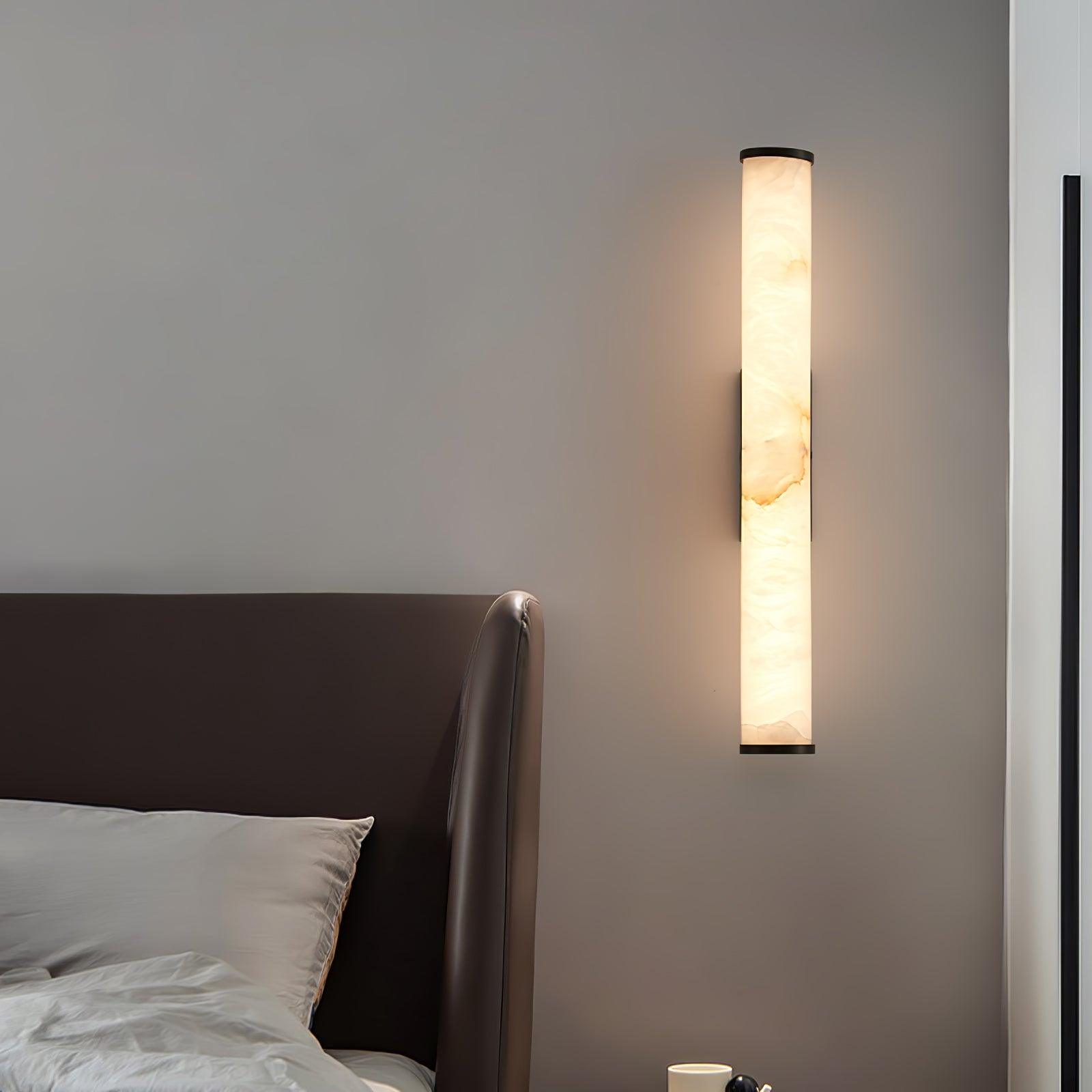 Nyvynor Rectangular Alabaster Wall Light - Neutralighting