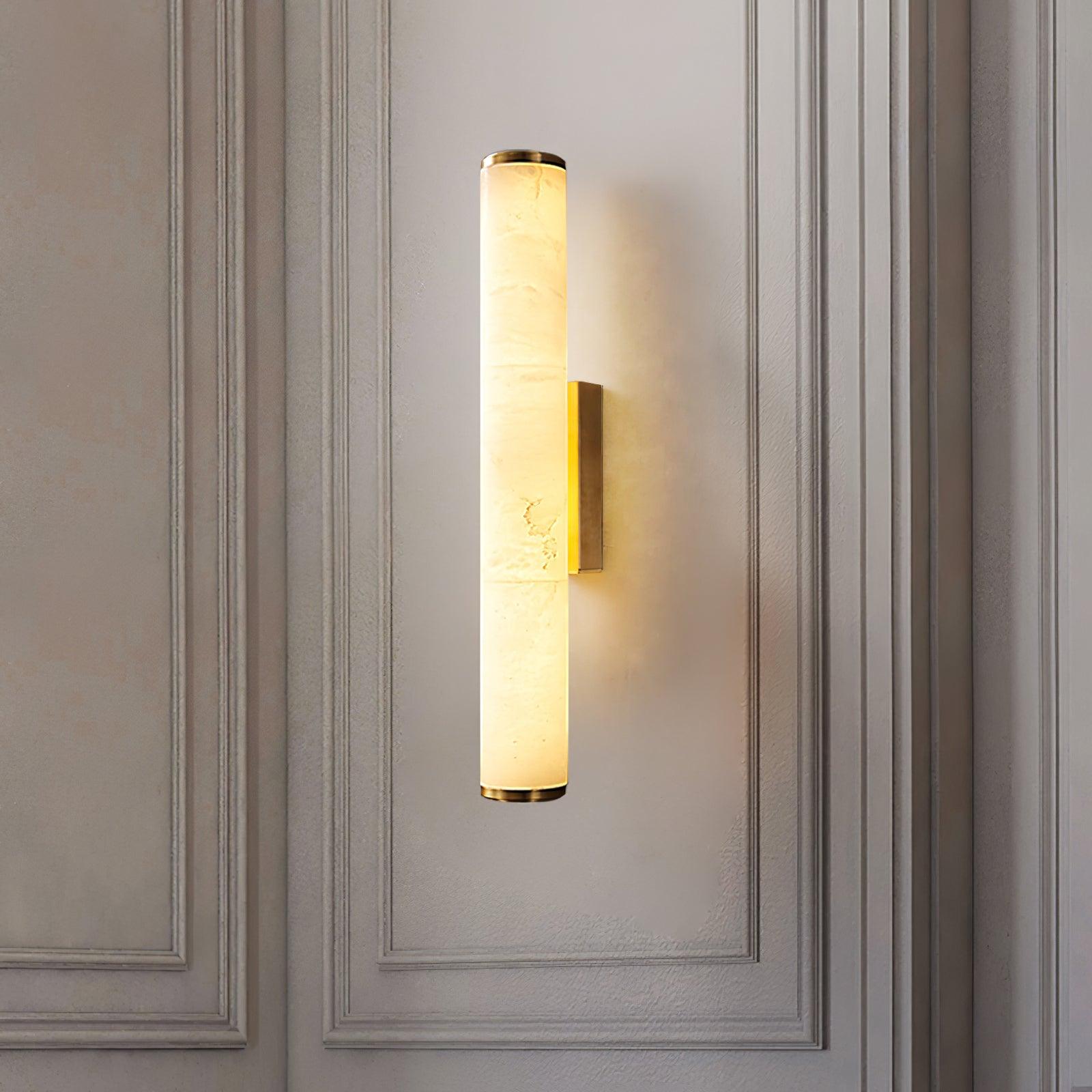 Nyvynor Rectangular Alabaster Wall Light - Neutralighting
