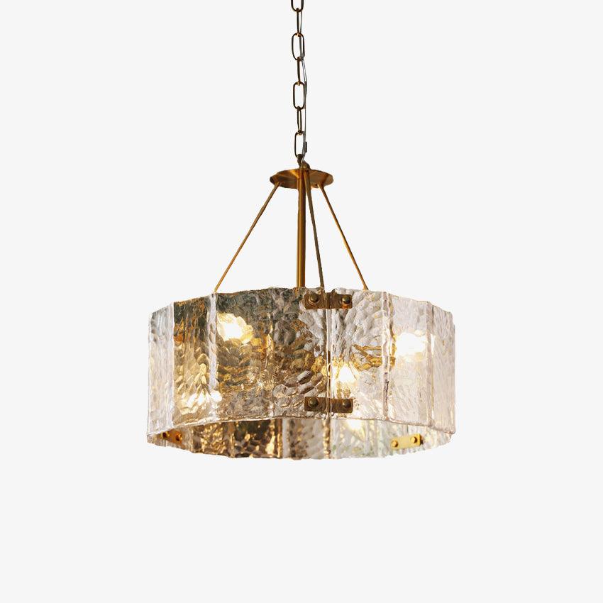 Lustra Kronleuchter Calvert Klar Texturiert Glas-Letslighting