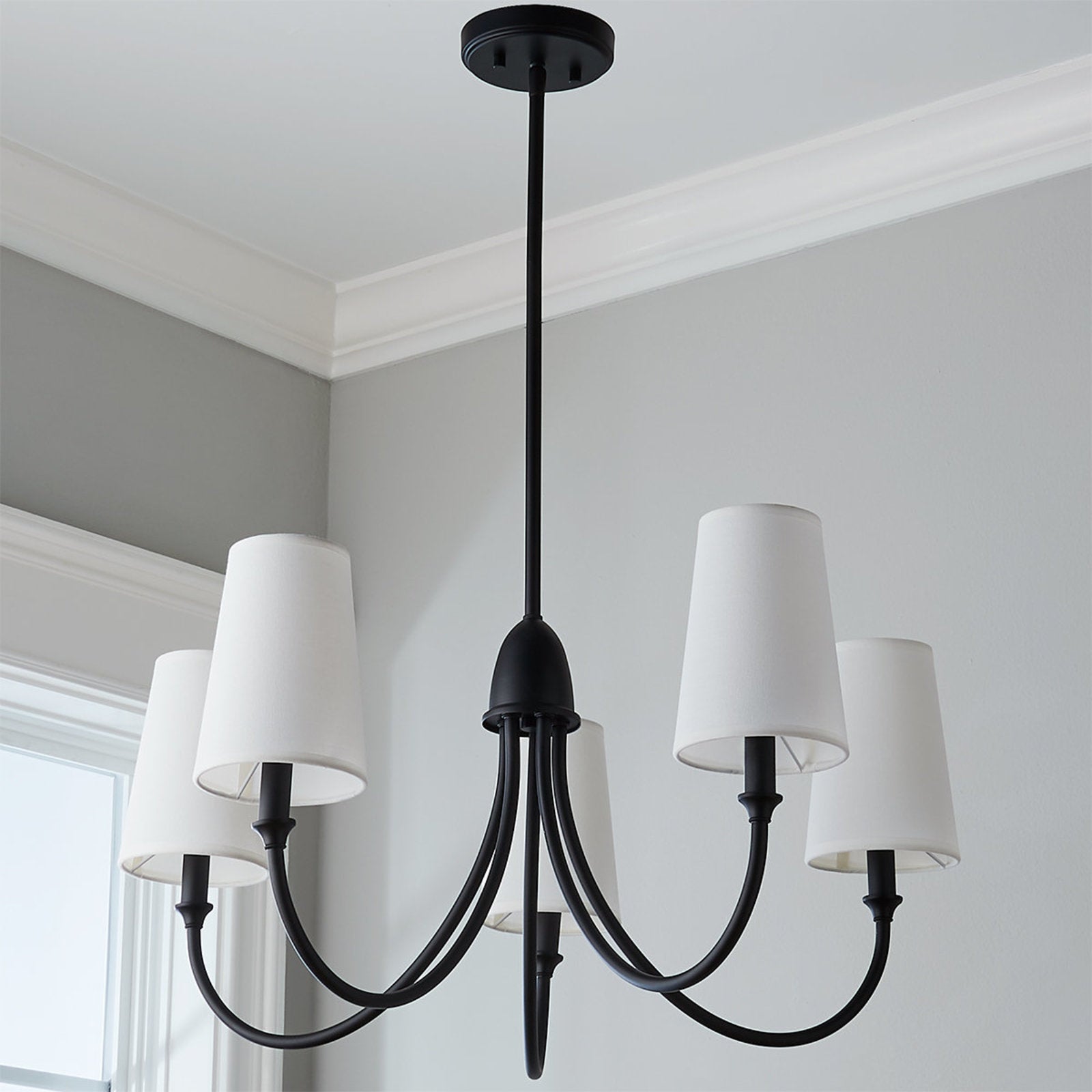 Lumin Vintage Industrieller Stoff-Kronleuchter-Letslighting