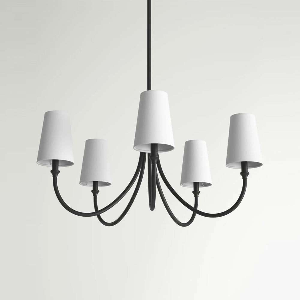Lumin Vintage Industrieller Stoff-Kronleuchter-Letslighting