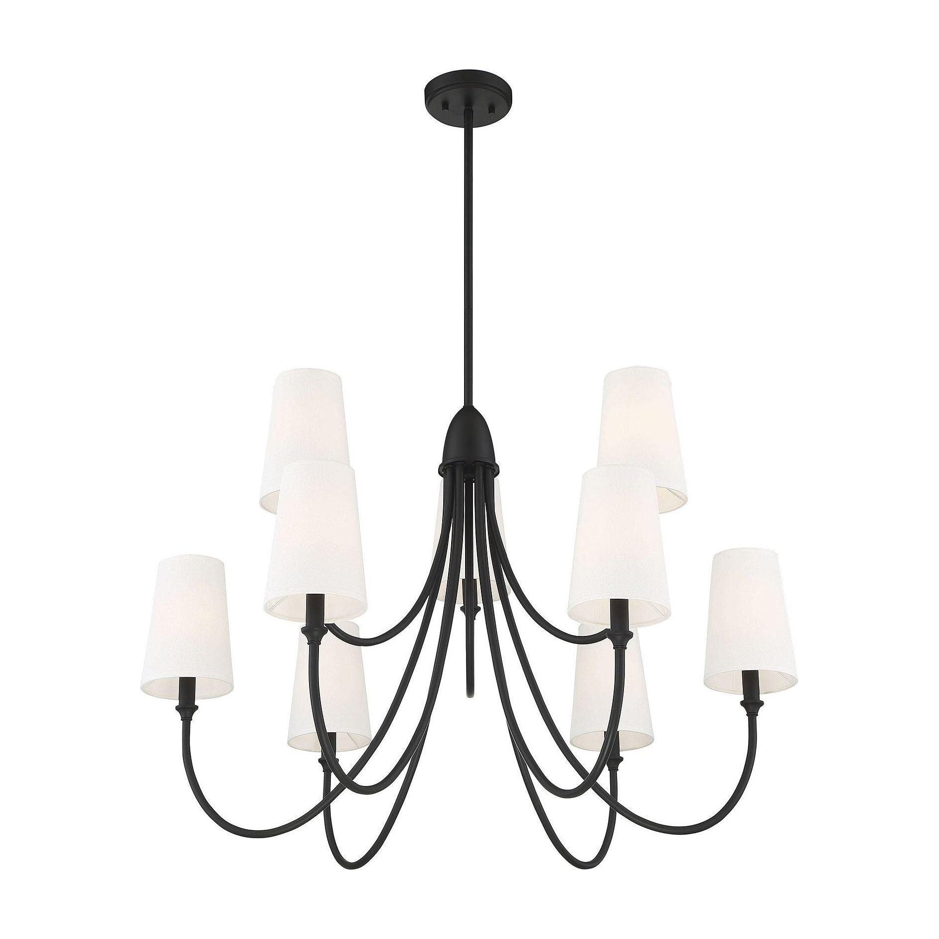 Lumin Vintage Industrieller Stoff-Kronleuchter-Letslighting