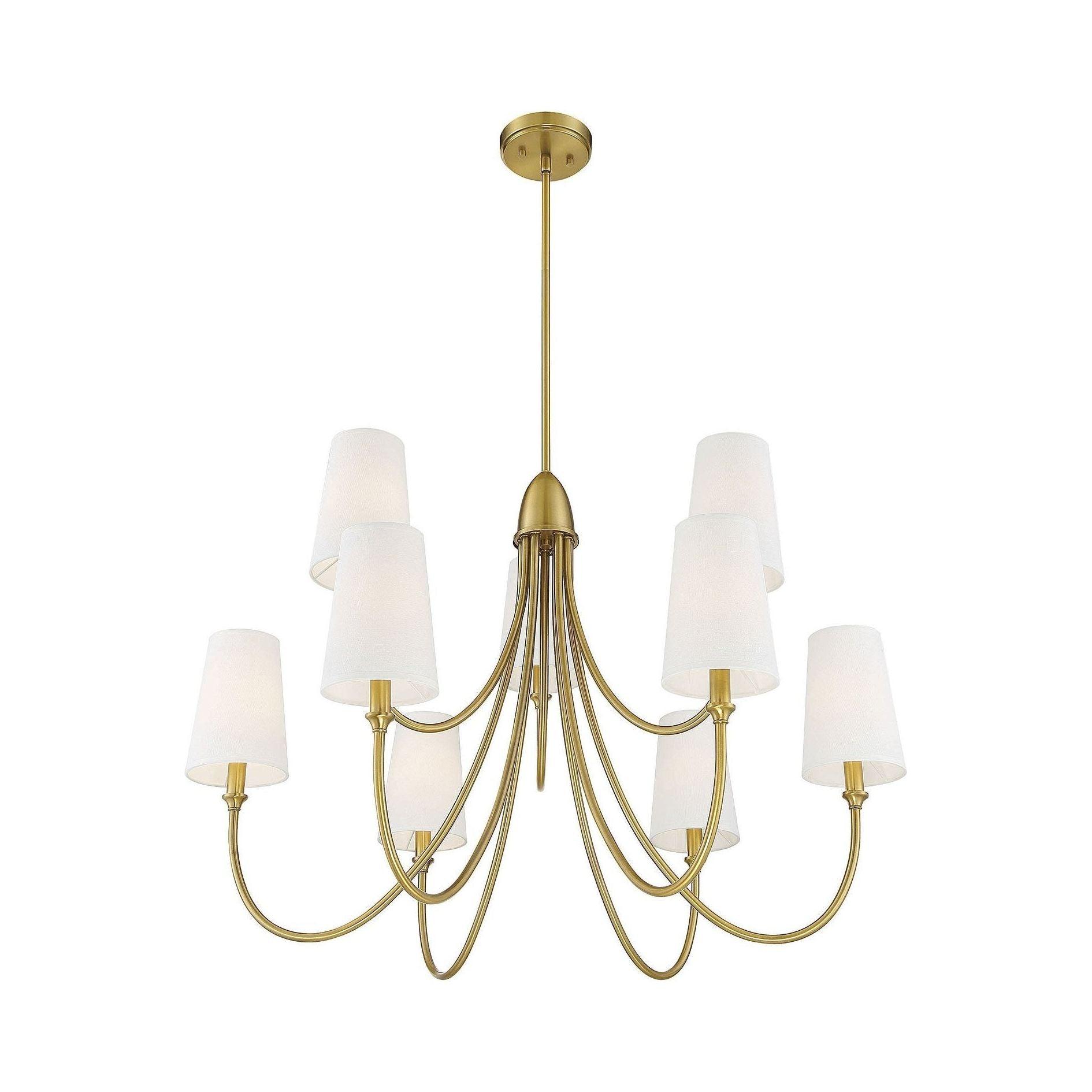 Lumin Vintage Industrieller Stoff-Kronleuchter-Letslighting