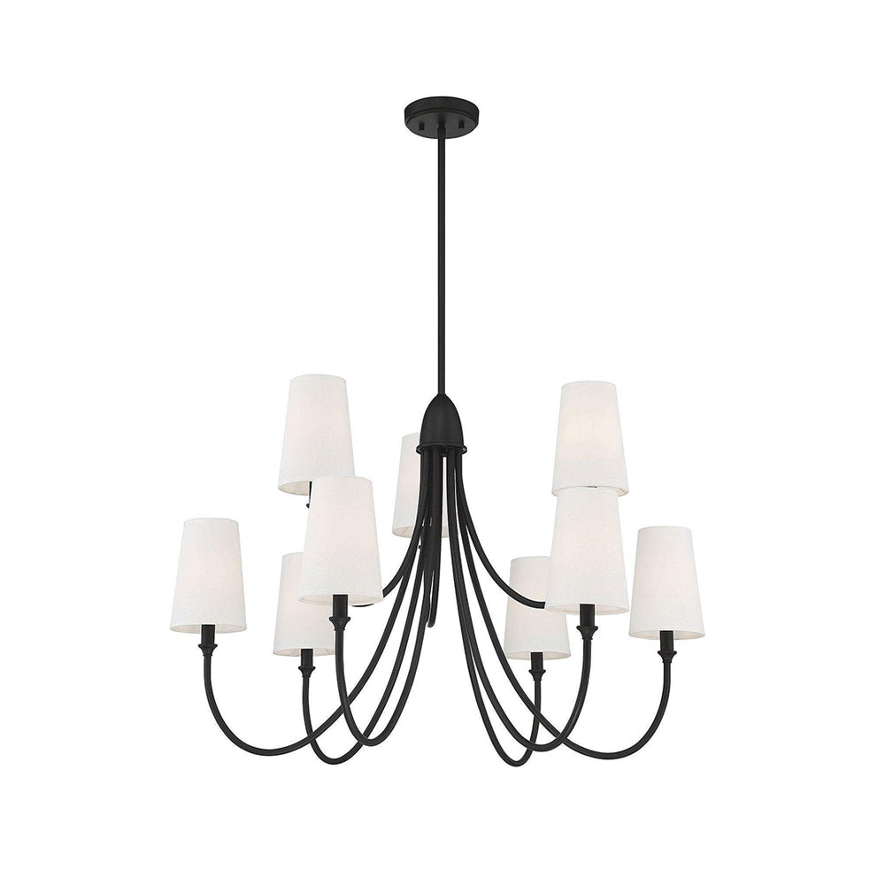 Lumin Vintage Industrieller Stoff-Kronleuchter-Letslighting