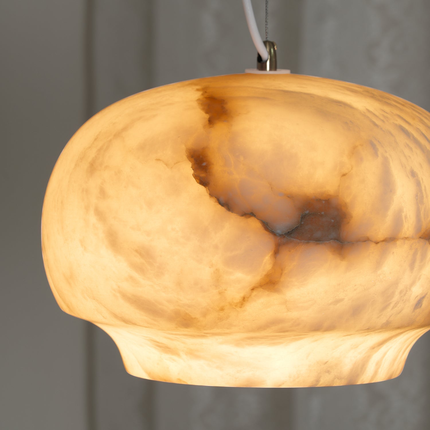 Miroir Modern Minimalist Alabaster Metal Pendant Lamp - Letslighting