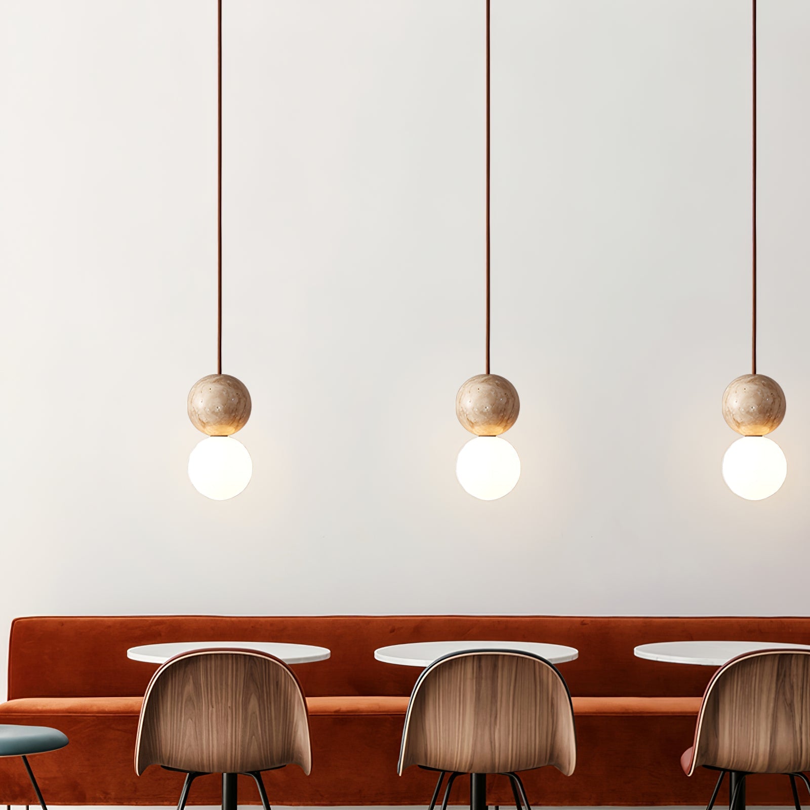 Luna Travertine Pendant Light - Neutralighting