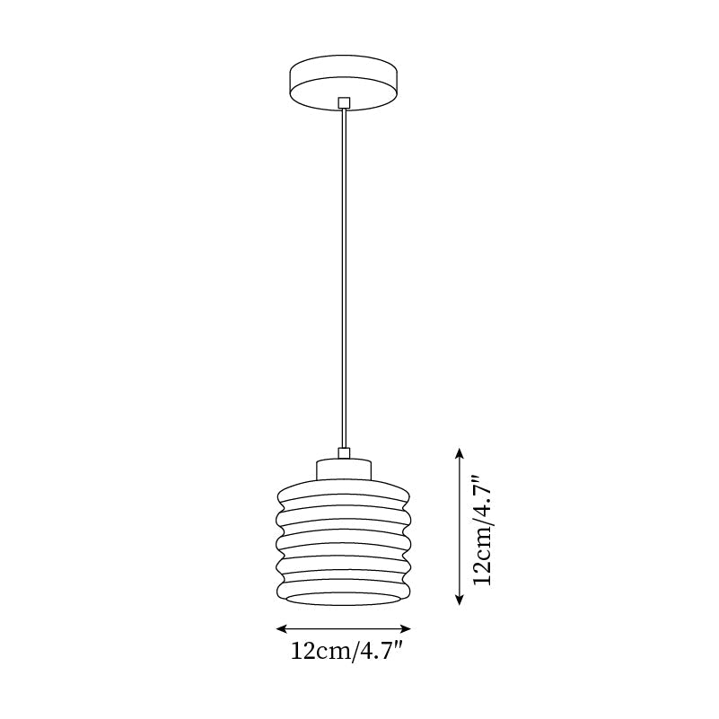 Ritta Pendant Light Travertine Ripple Shade Wabi-Sabi - Letslighting