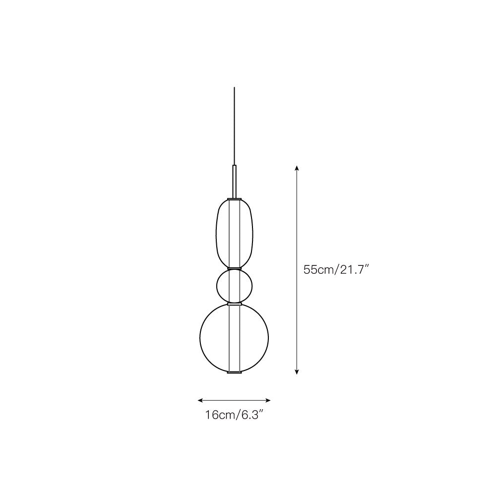 Zodore Moderne Pendelleuchte aus Glas-Letslighting