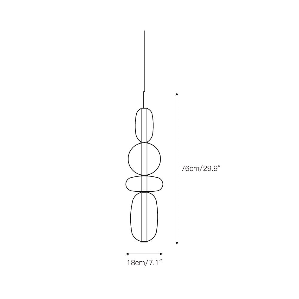 Zodore Moderne Pendelleuchte aus Glas-Letslighting