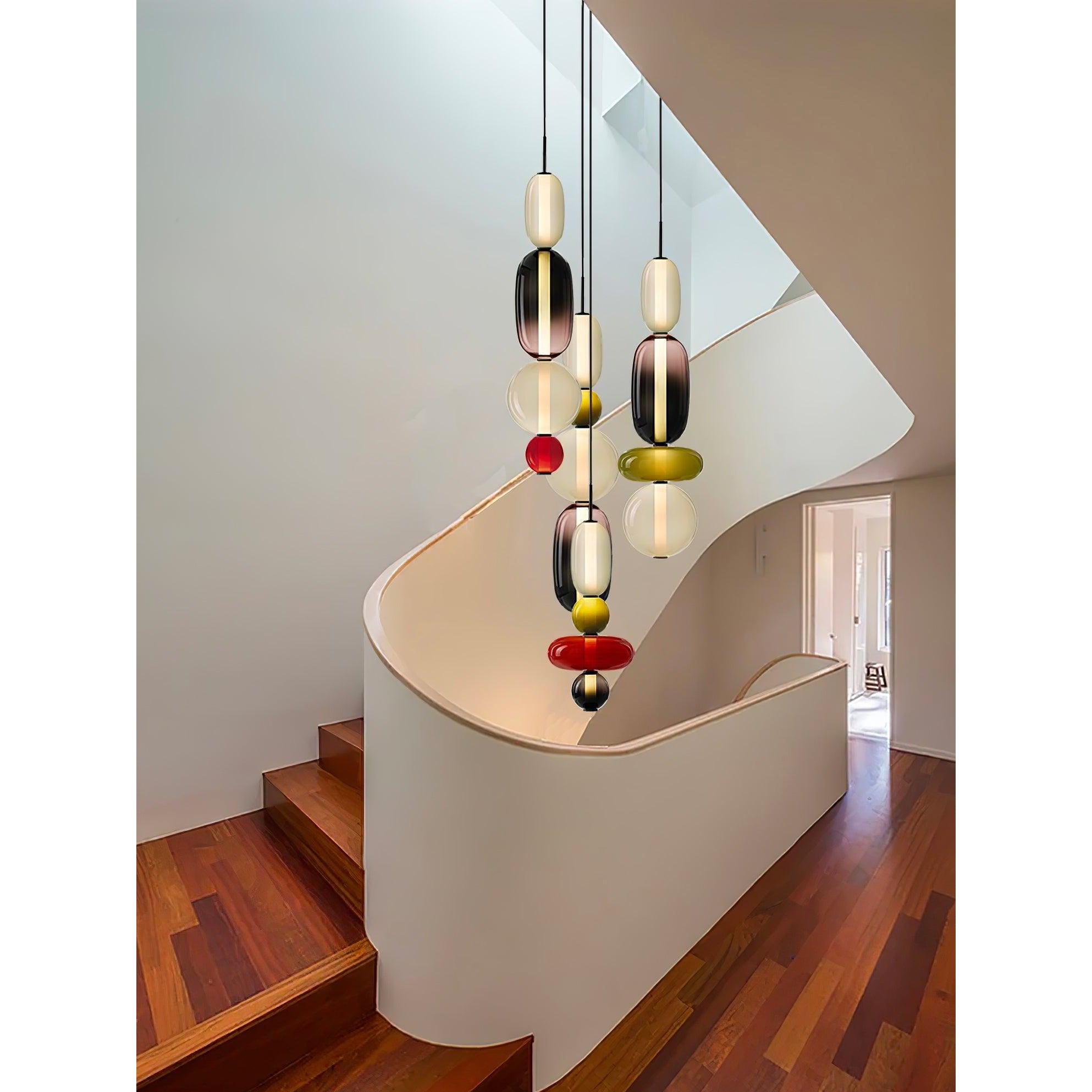 Cunorara Kunst Buntglas Kronleuchter-Letslighting