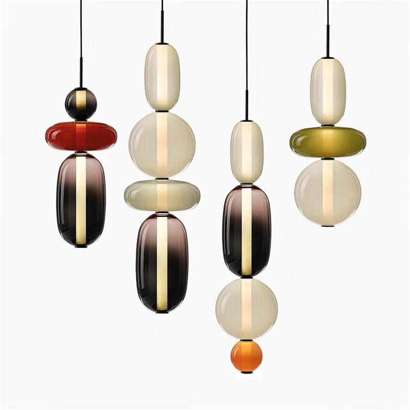Cunorara Kunst Buntglas Kronleuchter-Letslighting