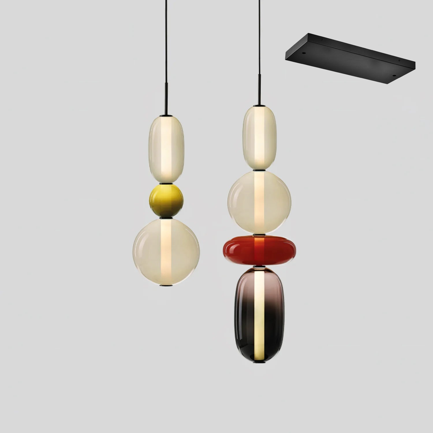 Cunorara Kunst Buntglas Kronleuchter-Letslighting