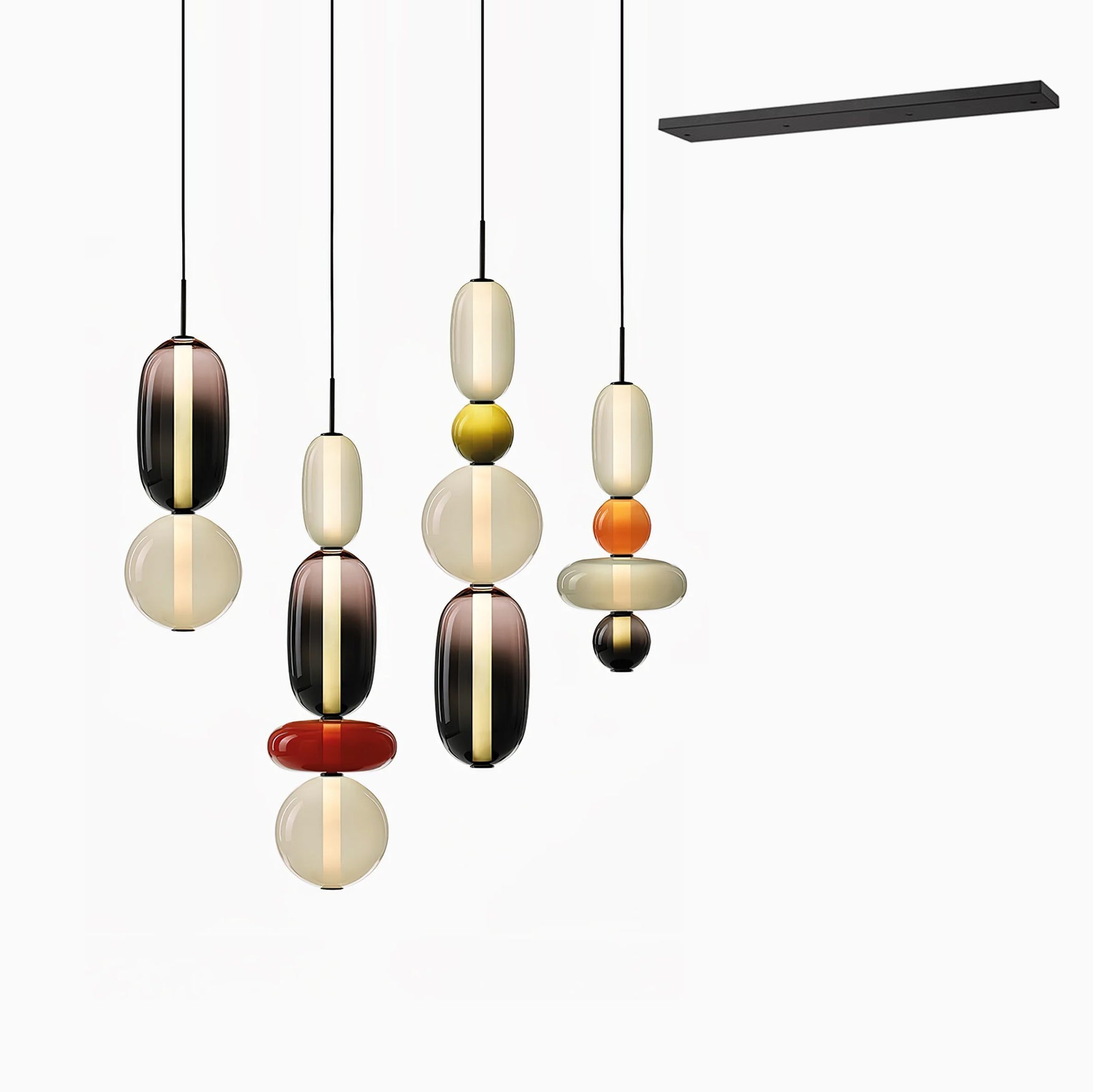 Cunorara Kunst Buntglas Kronleuchter-Letslighting