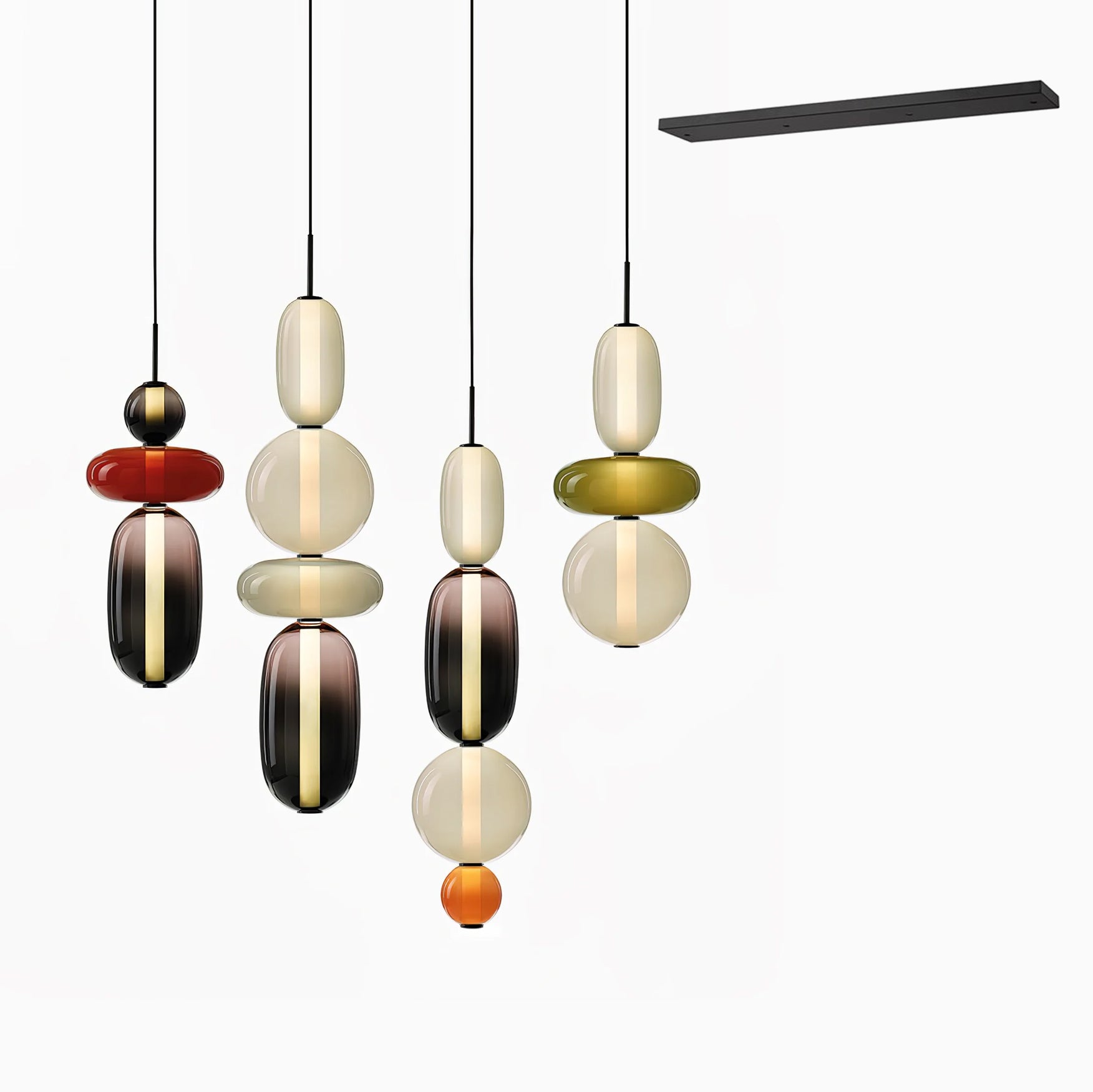 Cunorara Kunst Buntglas Kronleuchter-Letslighting