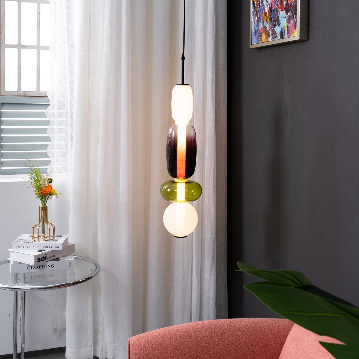 Zodore Moderne Pendelleuchte aus Glas-Letslighting