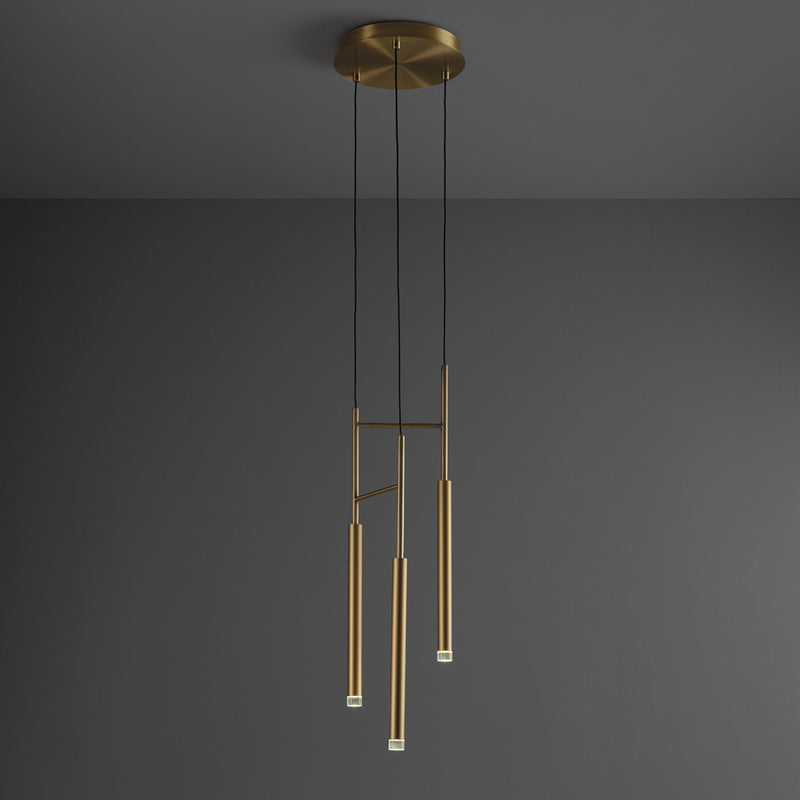 Quint Minimalistischer Kronleuchter aus Messing-Letslighting
