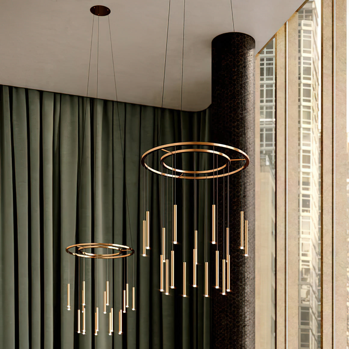 Quint Minimalistischer Kronleuchter aus Messing-Letslighting