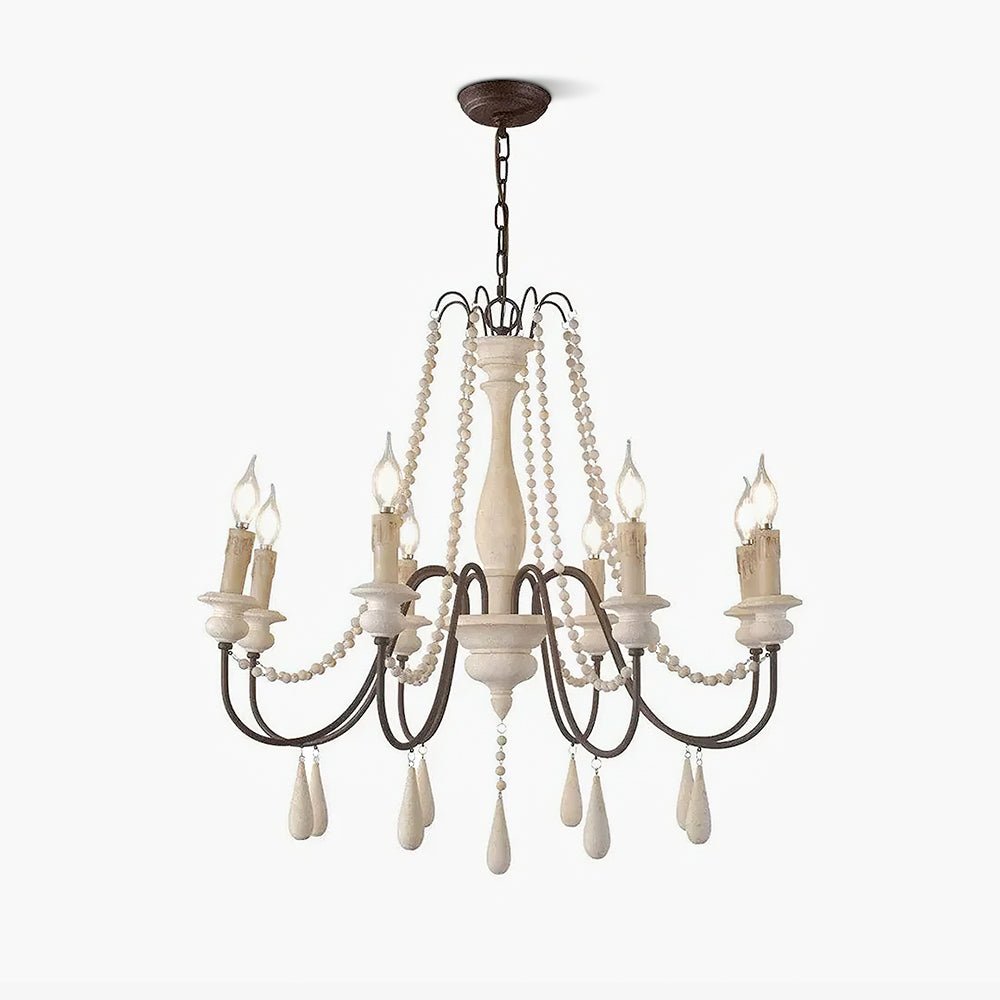 Lustra Kronleuchter Kerze Scroll Arm Rustikal-Letslighting