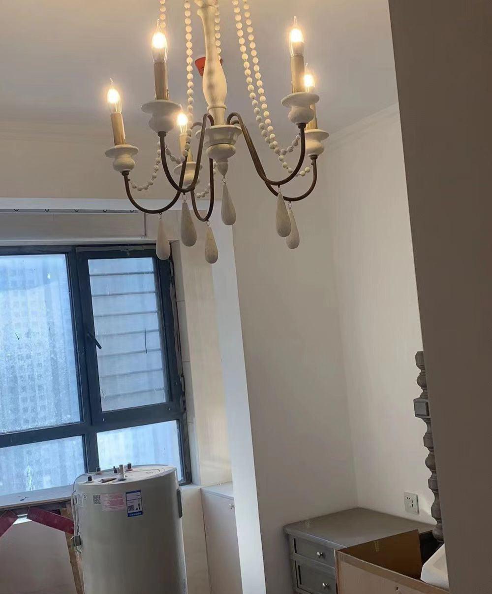 Lustra Kronleuchter Kerze Scroll Arm Rustikal-Letslighting