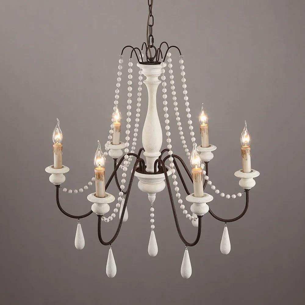 Lustra Kronleuchter Kerze Scroll Arm Rustikal-Letslighting