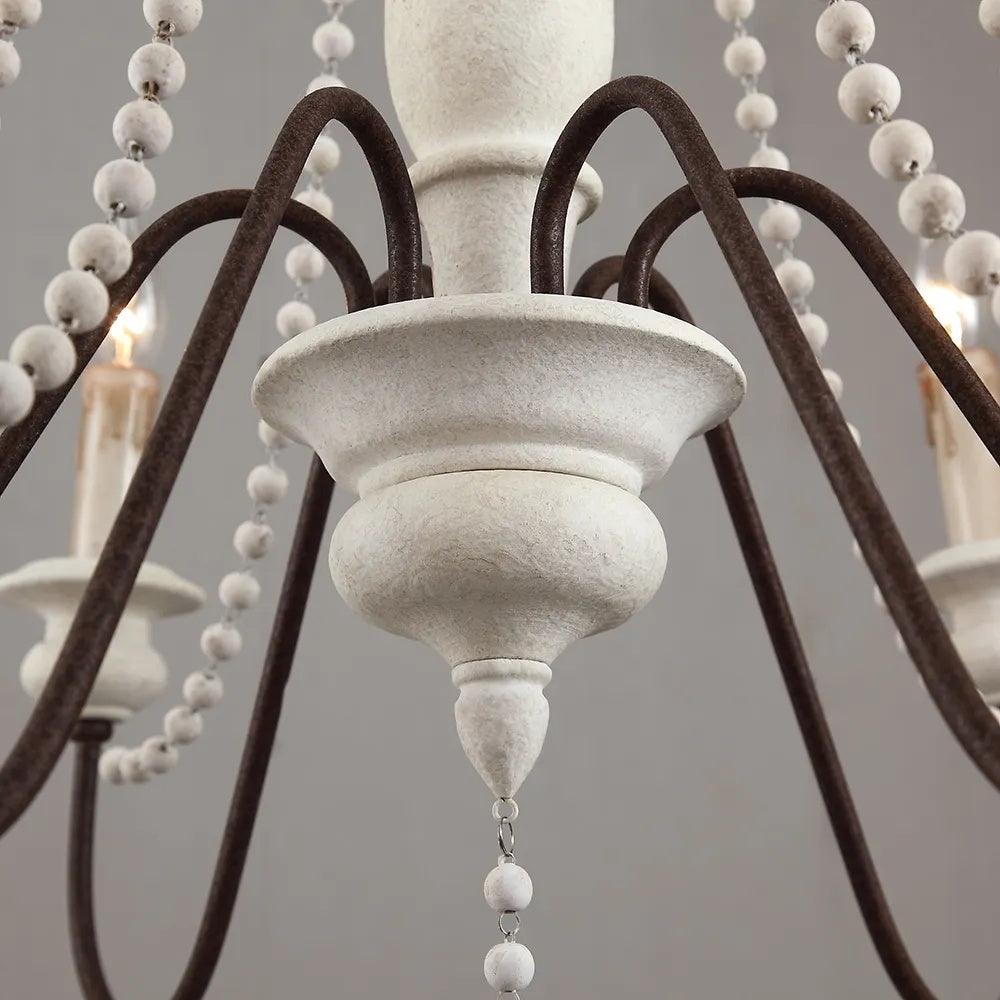 Lustra Kronleuchter Kerze Scroll Arm Rustikal-Letslighting