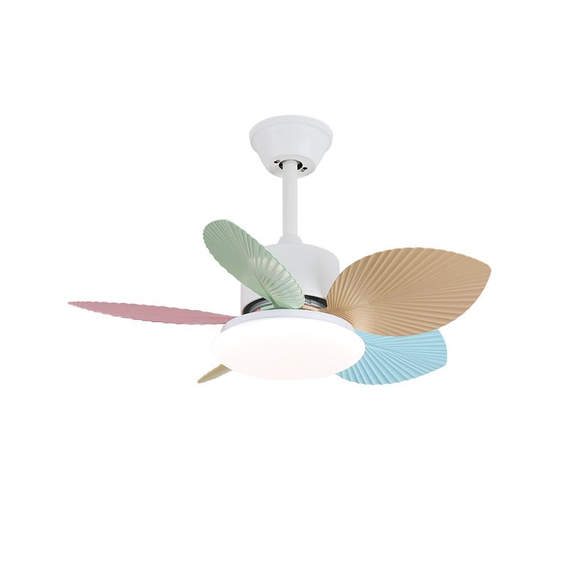 Liora Deckenventilator mit bunter Glasbeleuchtung