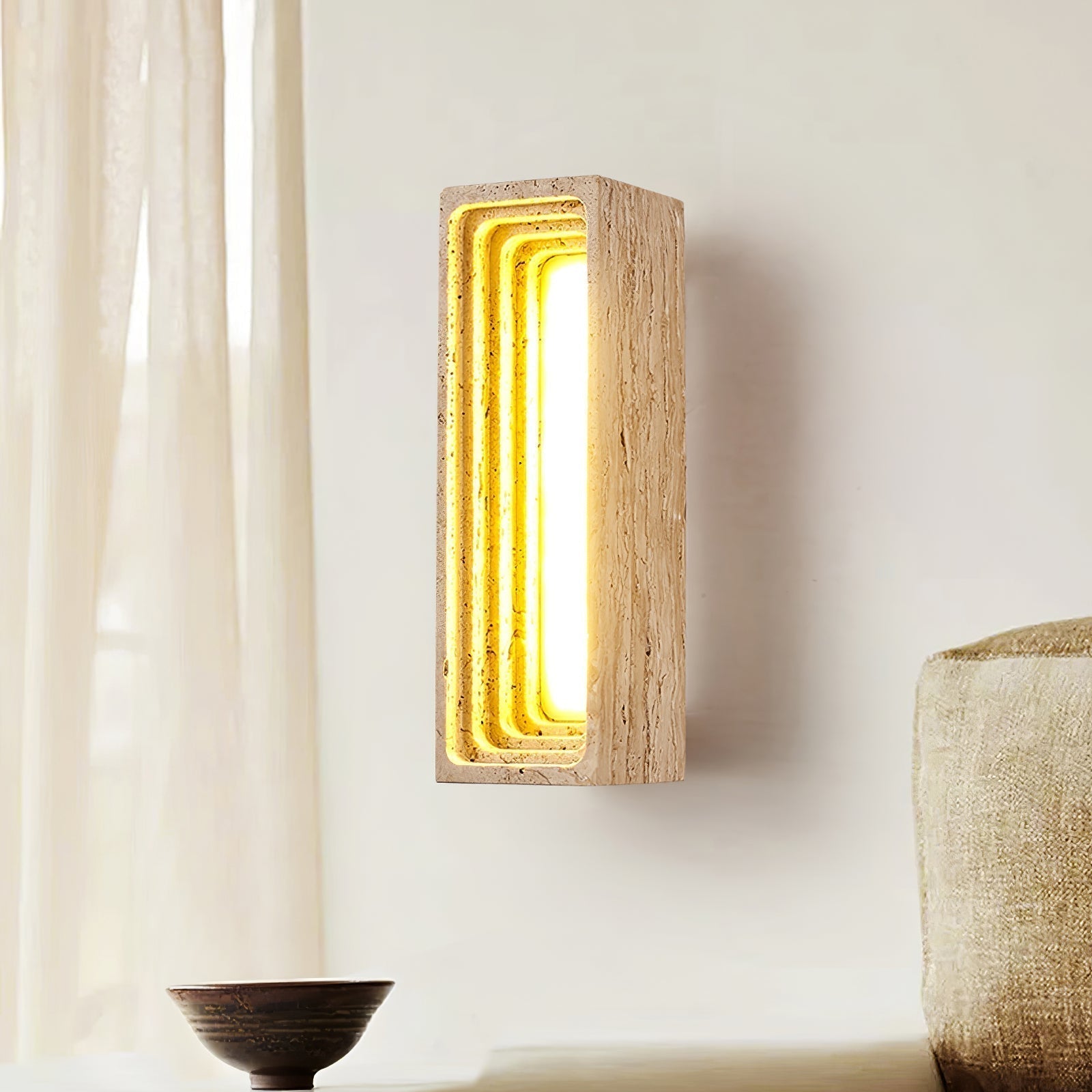 Atheila Travertine Wall Light - Neutralighting