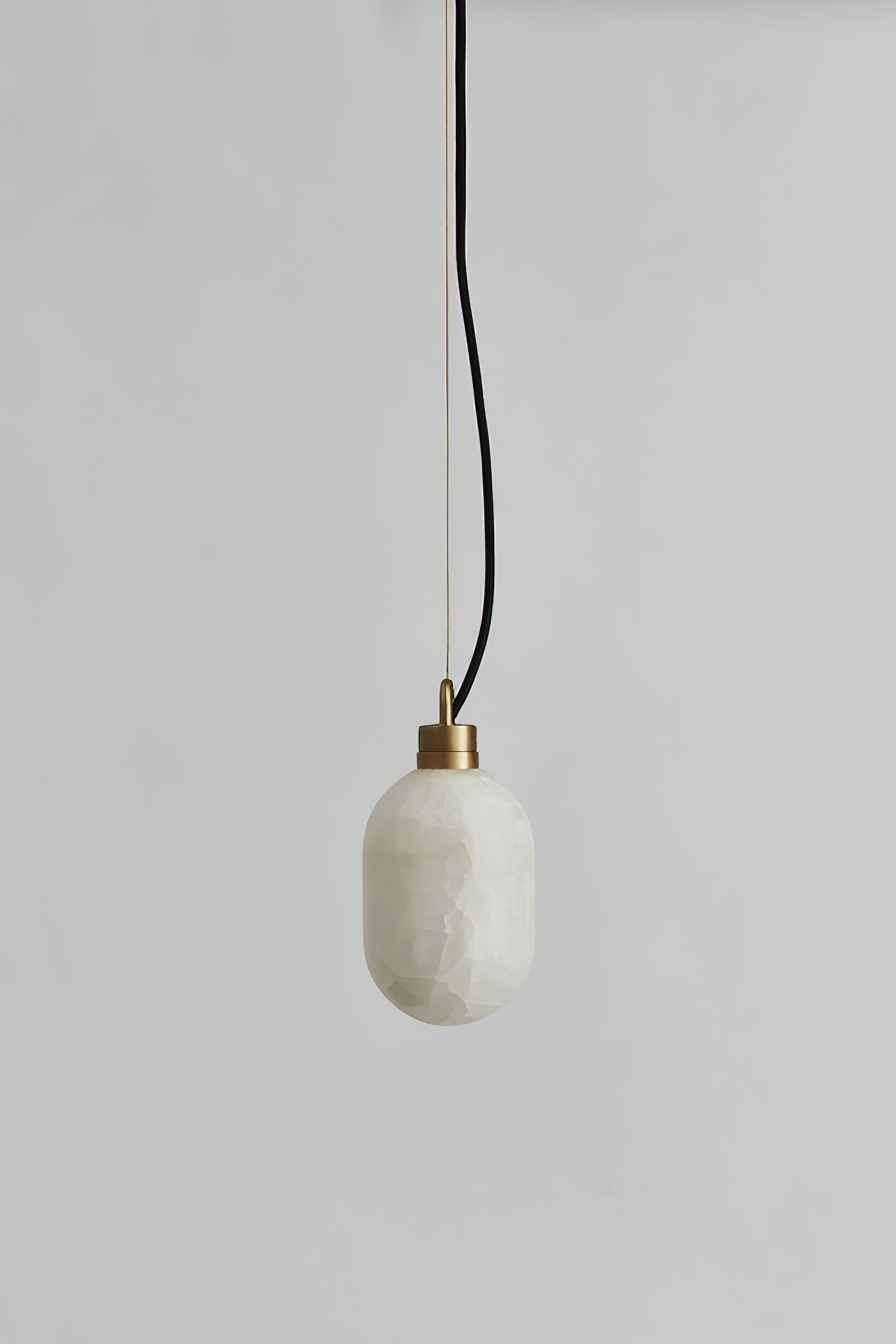 Umbra Modern Minimalist Brass Metal Alabaster Pendant Lamp - Letslighting