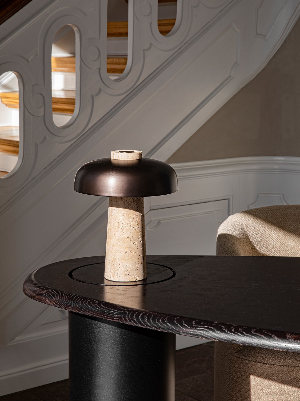 Carla Travertine Table Lamp - Letslighting