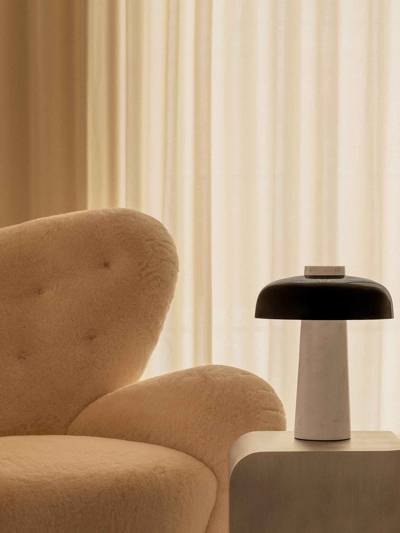 Carla Travertine Table Lamp - Letslighting