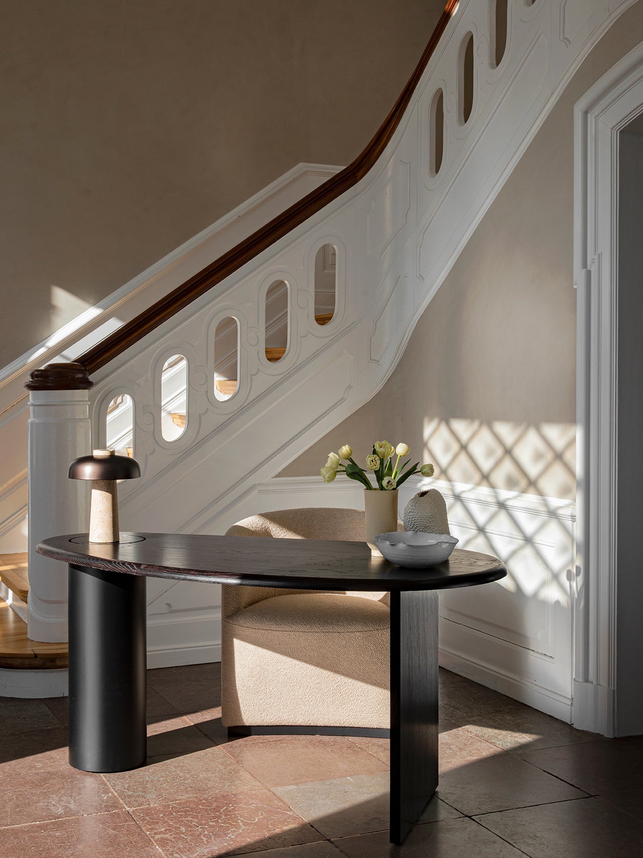 Carla Travertine Table Lamp - Letslighting