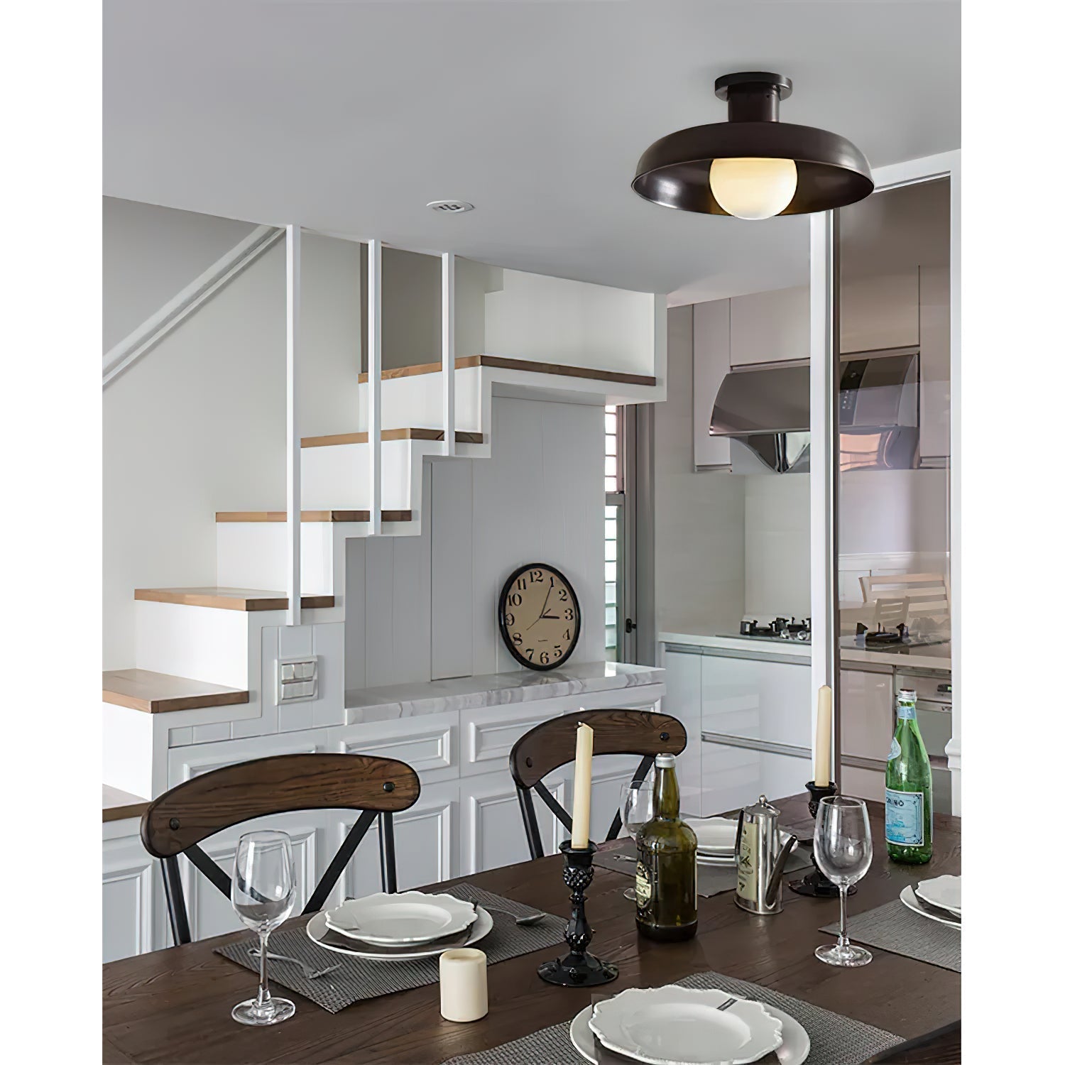 Quasar Minimalistische Deckenlampe aus Glas-Letslighting