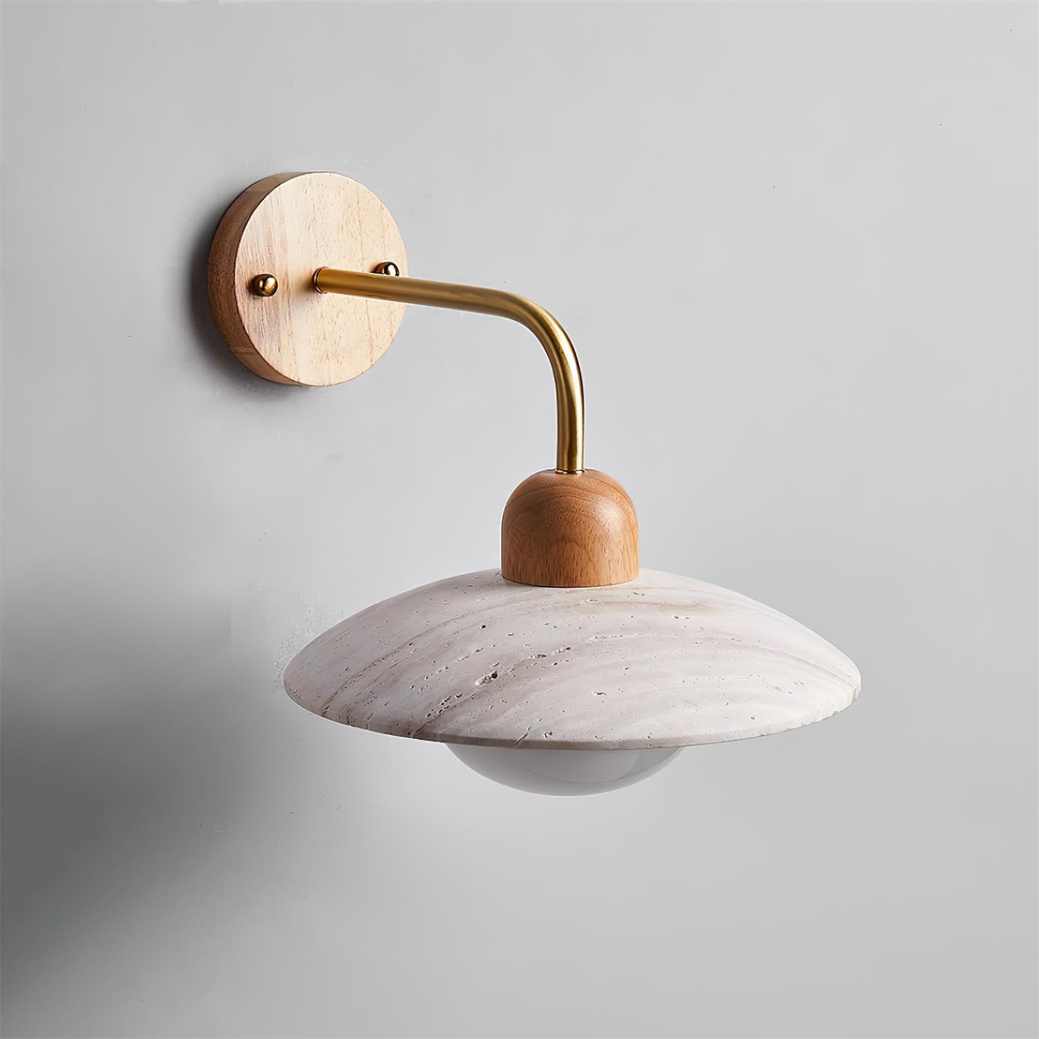 Winel Vintage-Wandleuchte aus Travertin