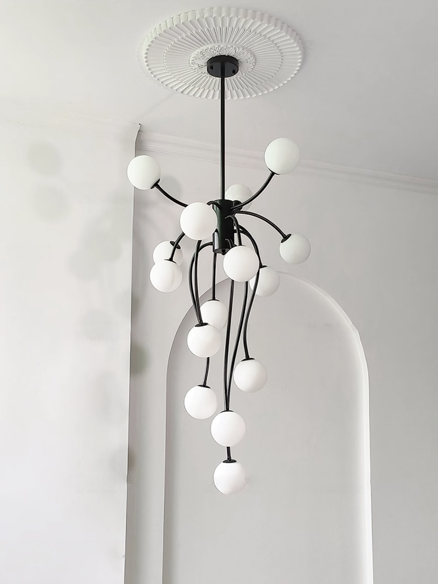 Astralyn Messing-Kugel-Kronleuchter-Letslighting