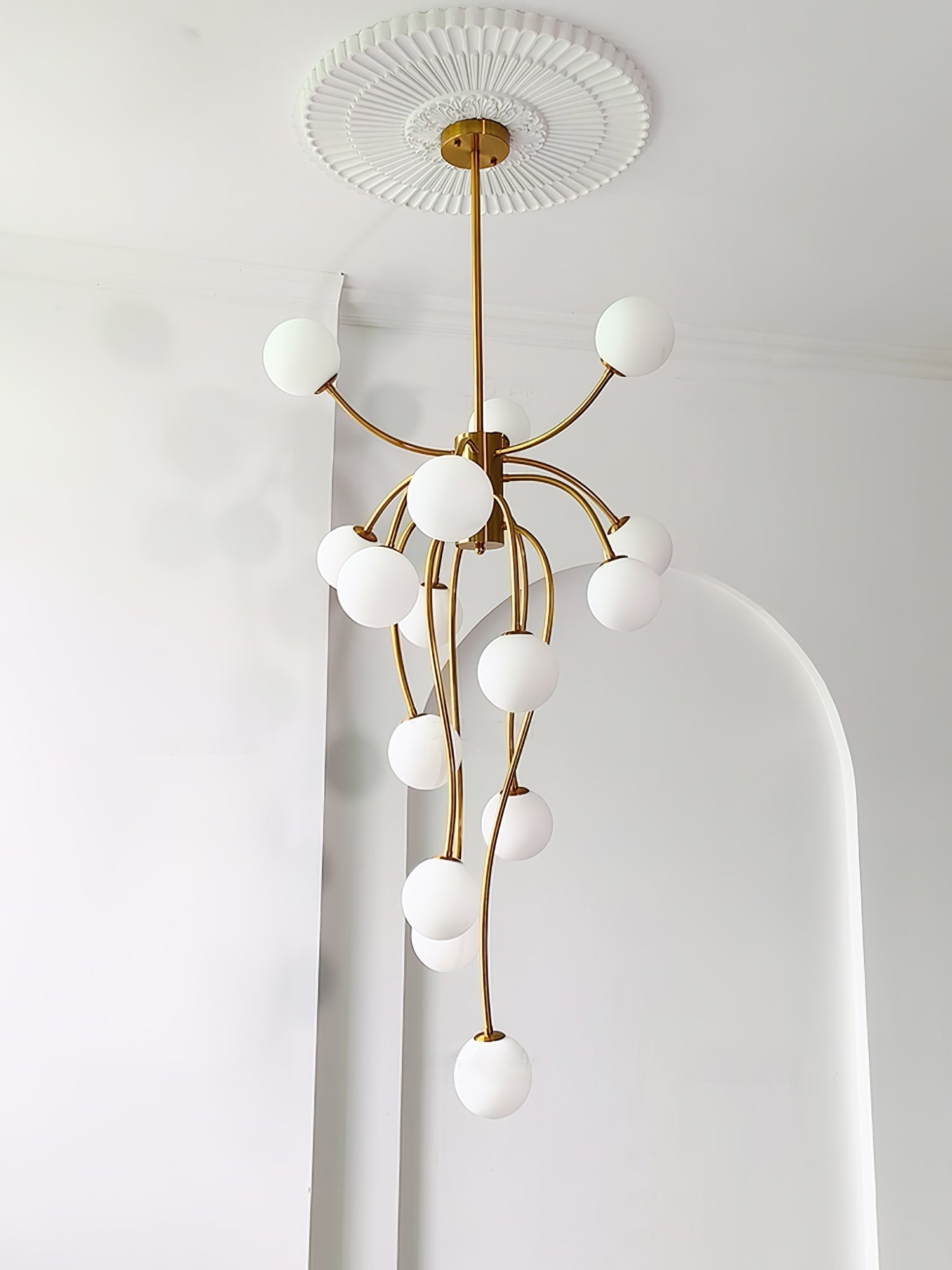 Astralyn Messing-Kugel-Kronleuchter-Letslighting