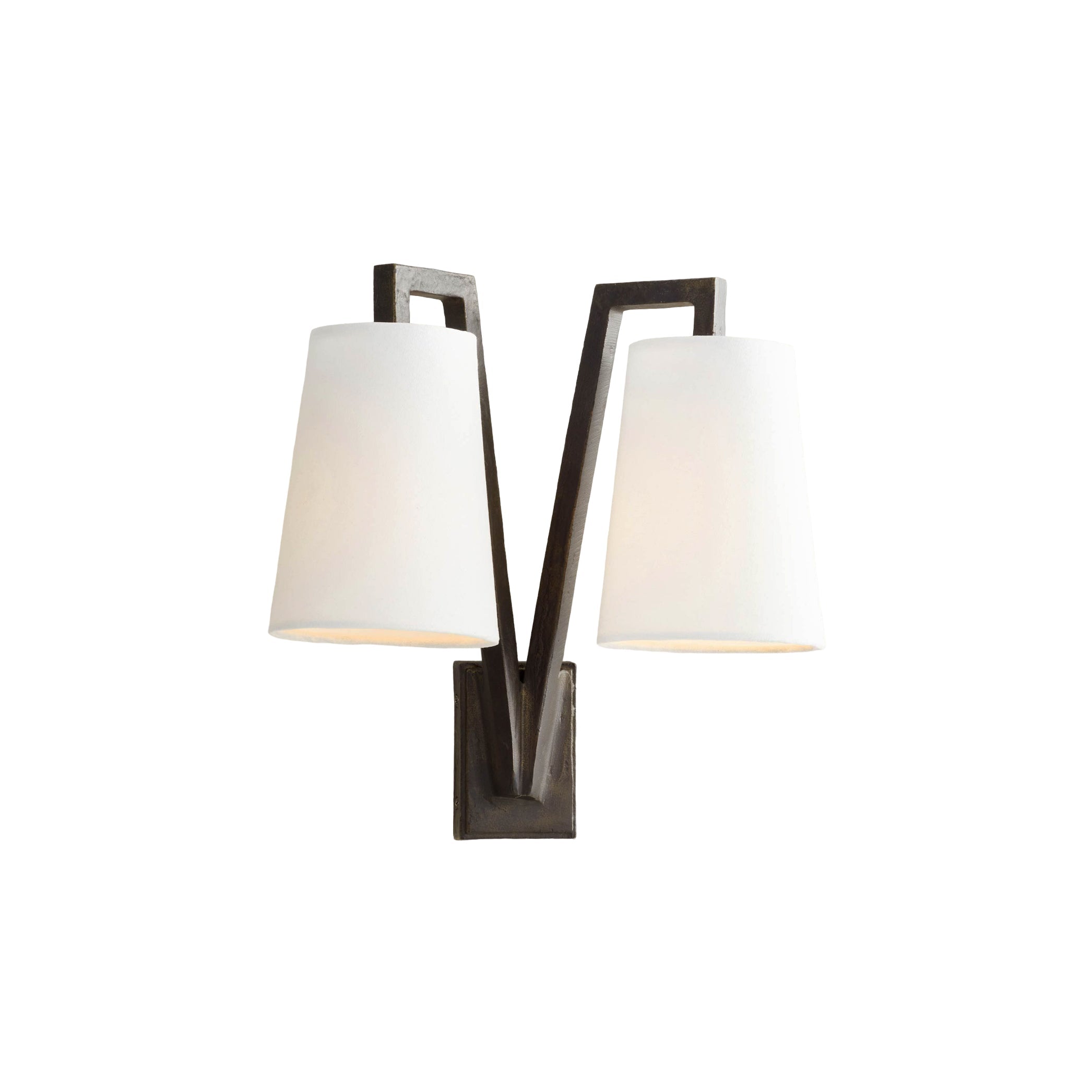 Ivmarel Industrielle Vintage Wandleuchte aus Messing mit Stoffbezug-Letslighting