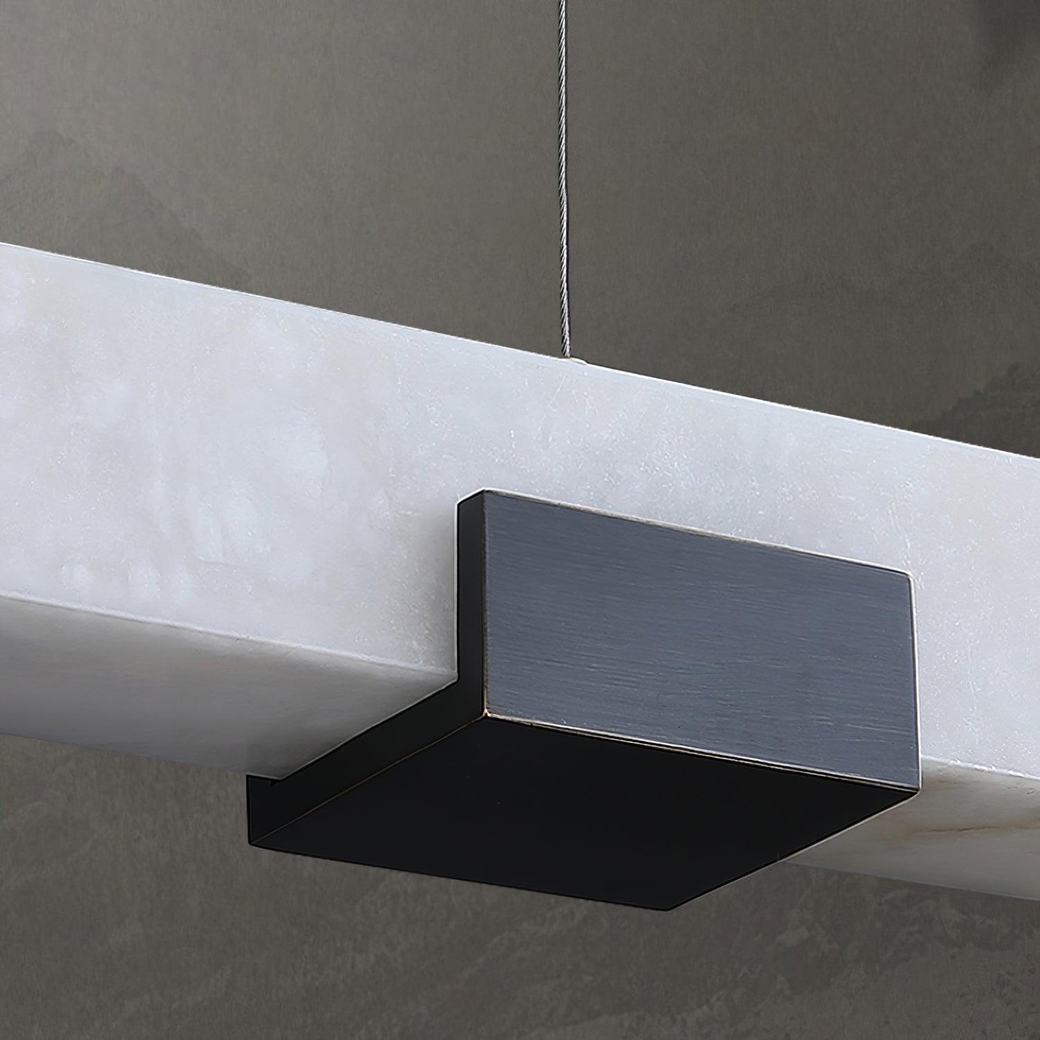 Kaelen Minimalist Alabaster Linear Pendant Light - Neutralighting