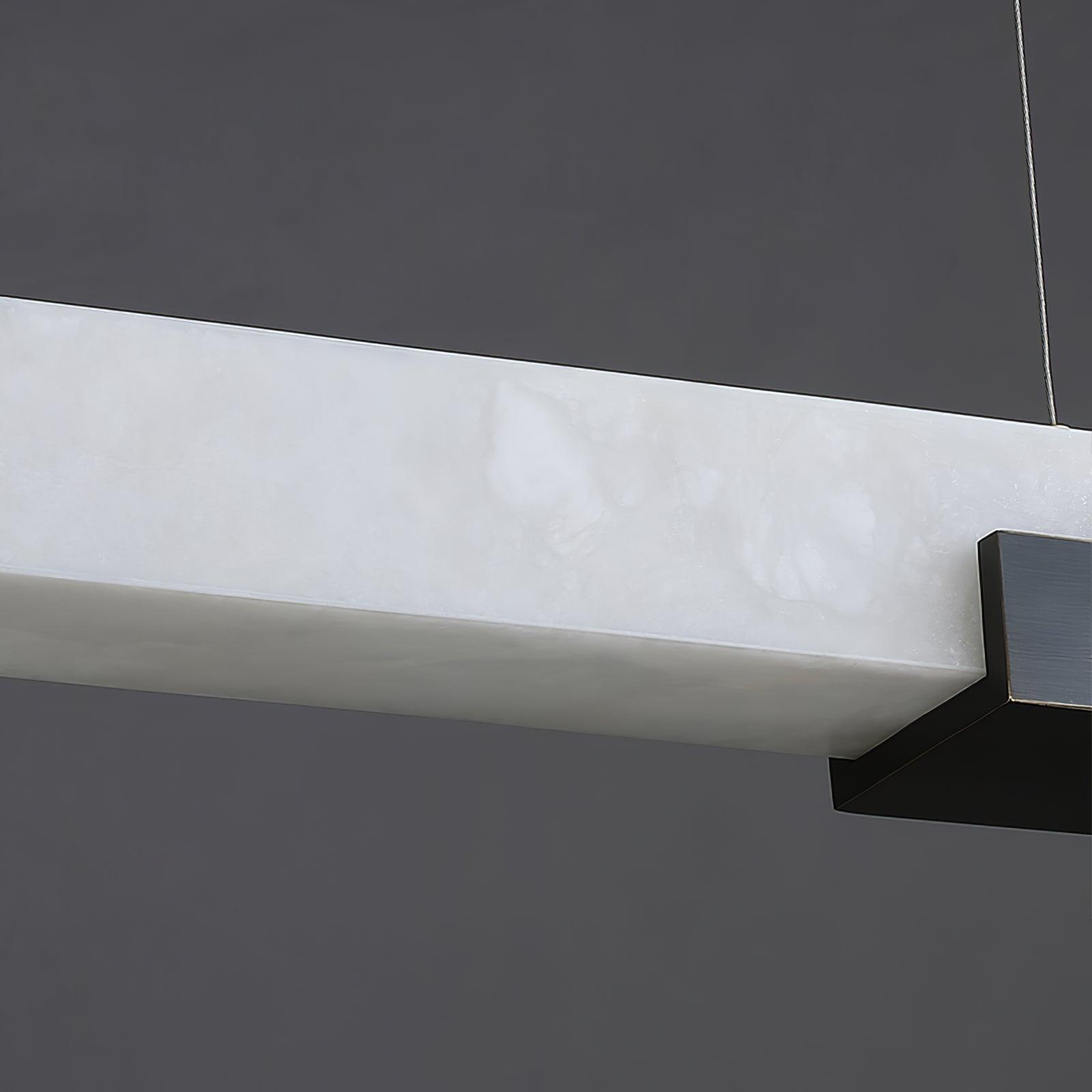 Kaelen Minimalist Alabaster Linear Pendant Light - Neutralighting