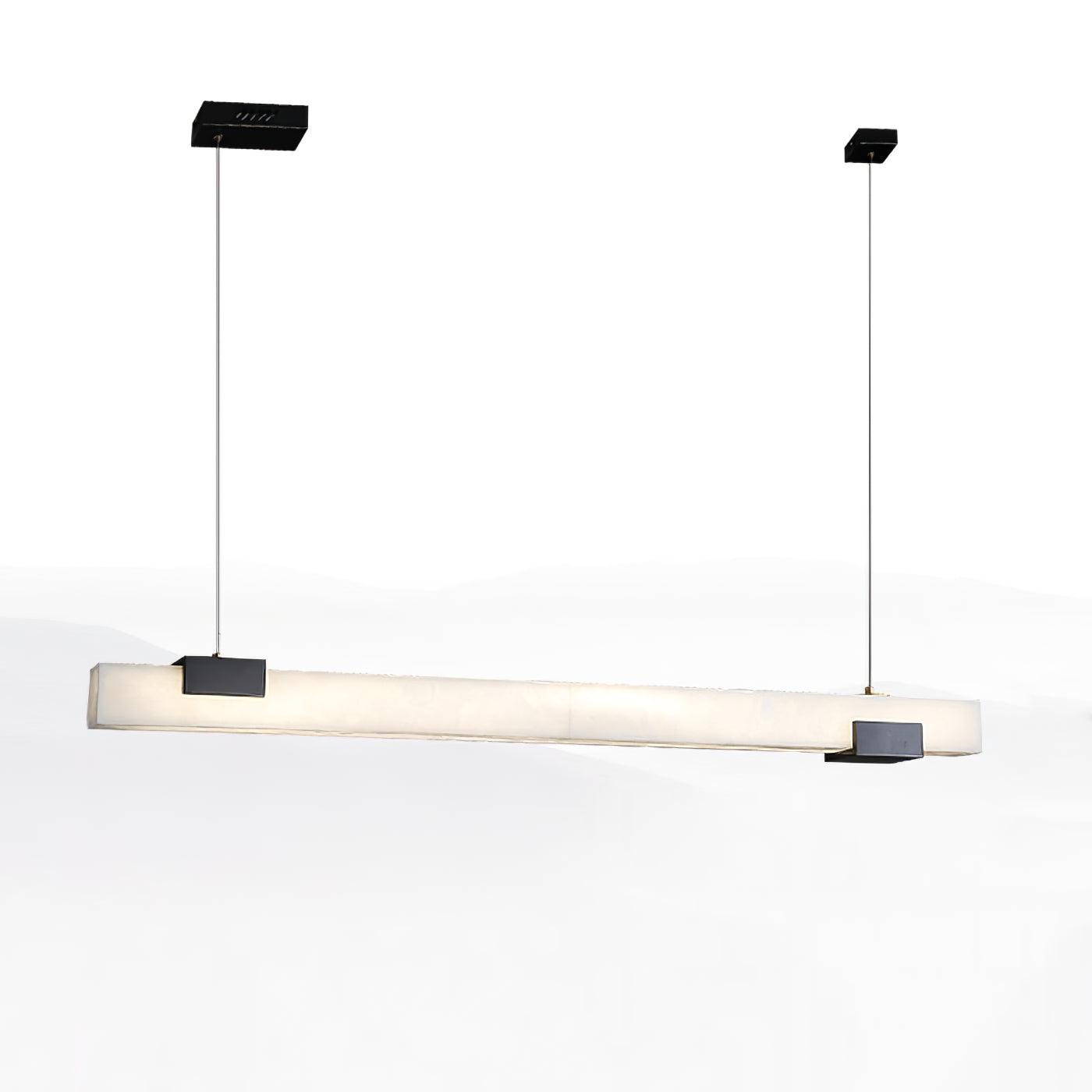Kaelen Minimalist Alabaster Linear Pendant Light - Neutralighting