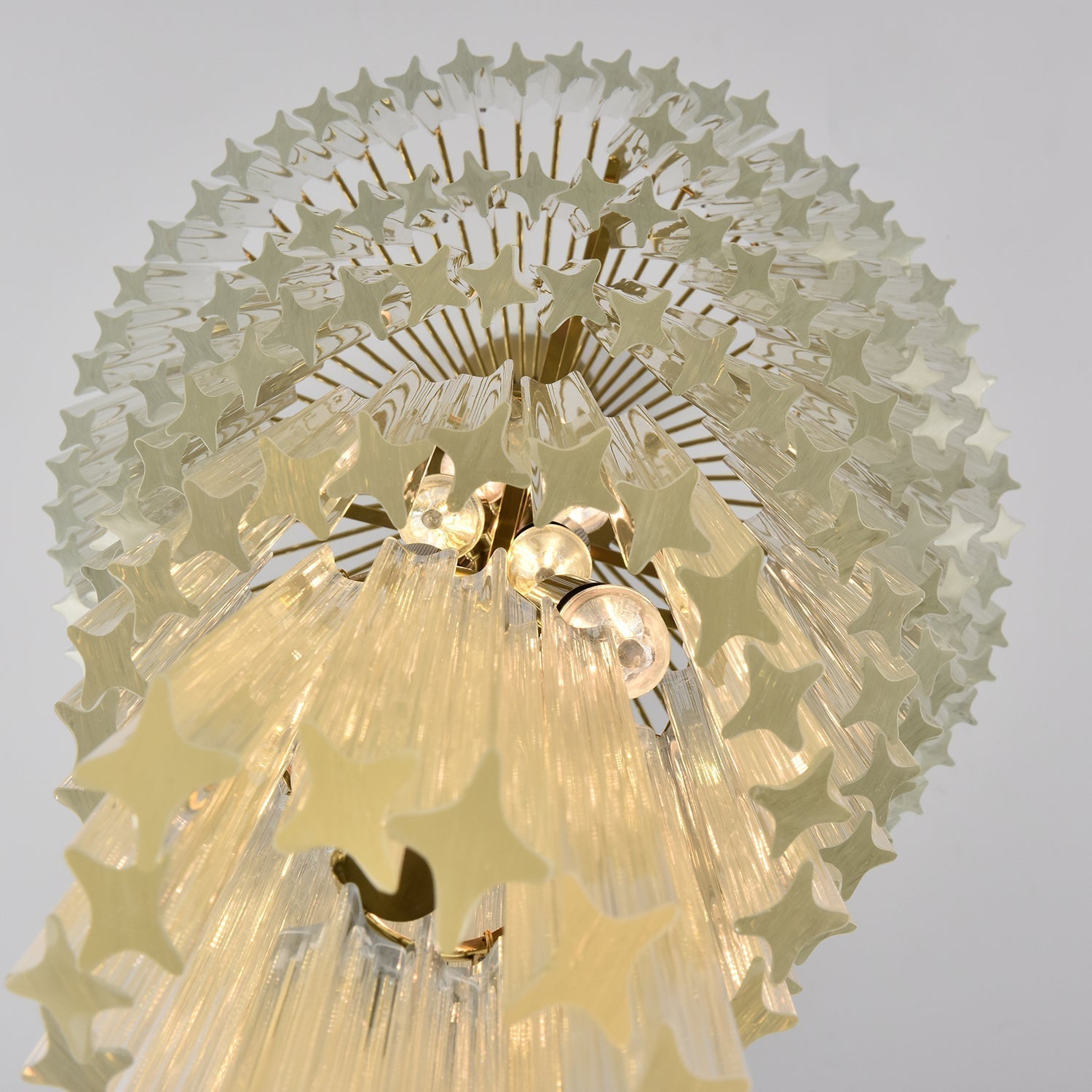 Paisley Spiralförmiger Kronleuchter aus Klarem Glas-Letslighting