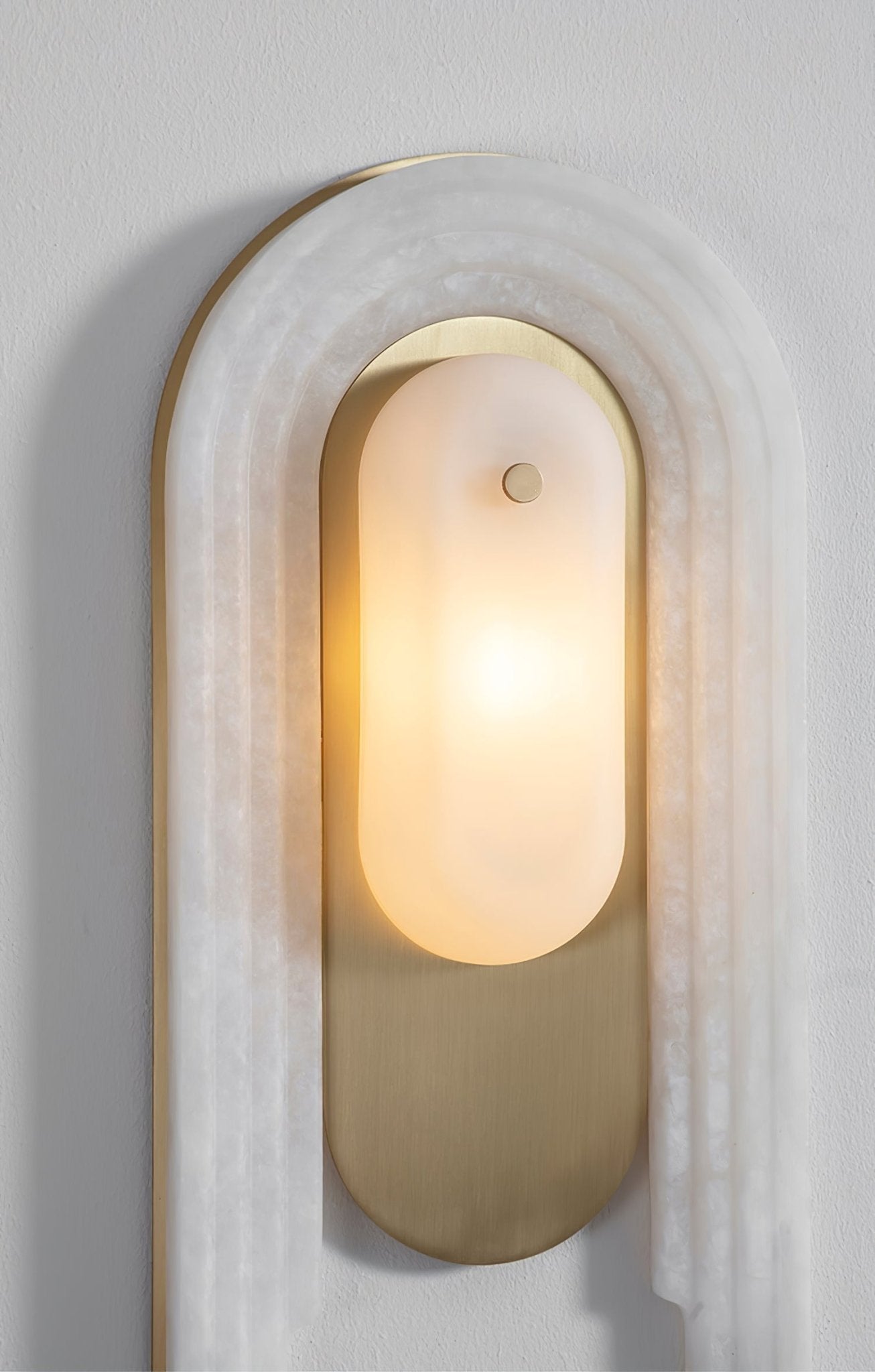 Sytalion Arch Alabaster Wall Light - Neutralighting