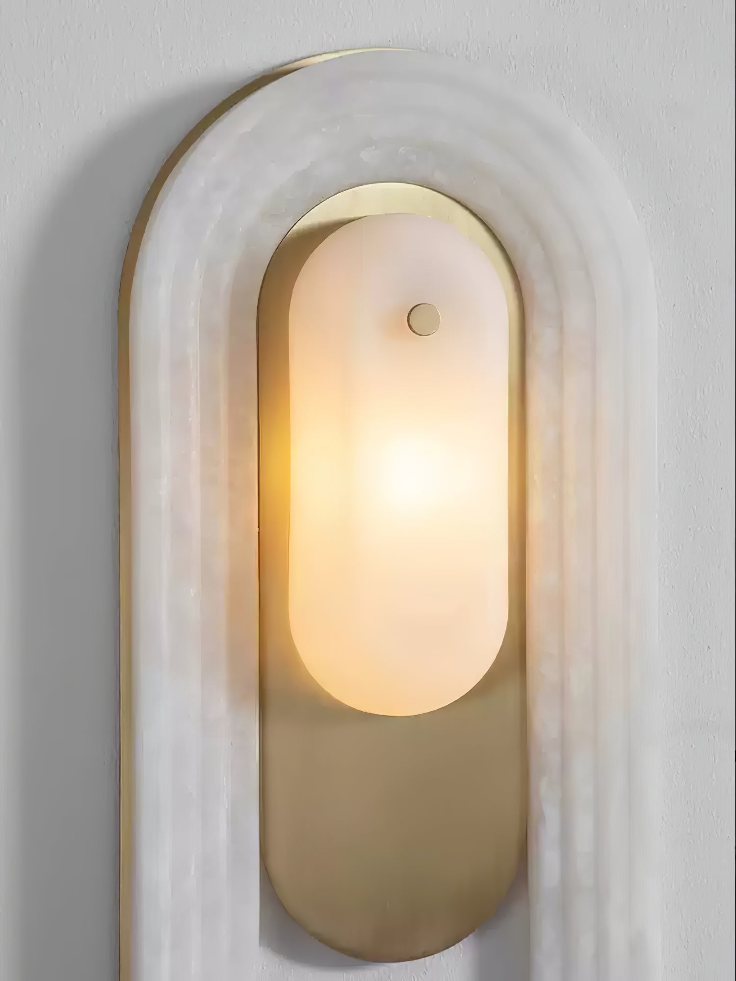 Sytalion Arch Alabaster Wall Light - Neutralighting