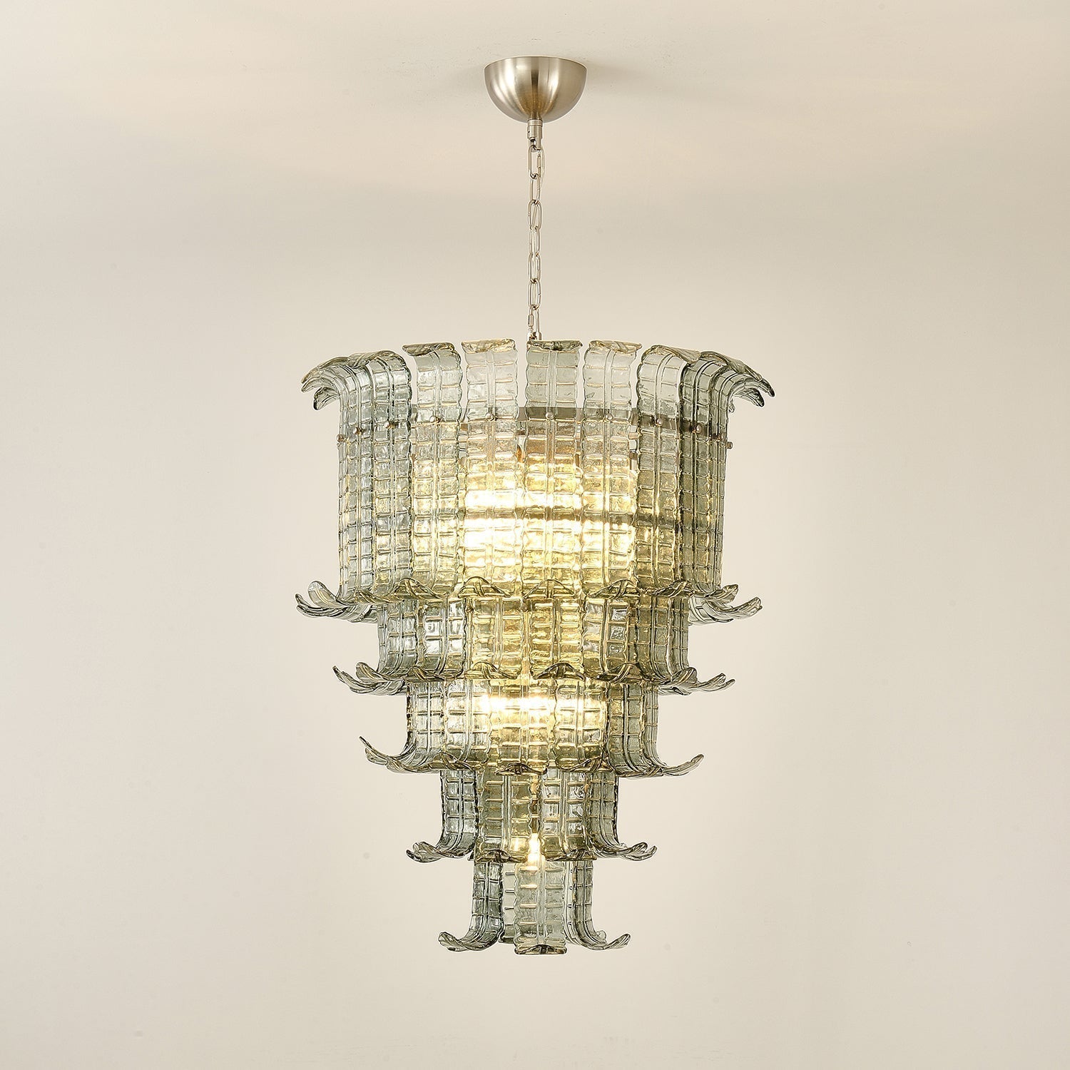 Aurora Chandelier Cascade Murano Glass Tiered Vintage - Neutralighting